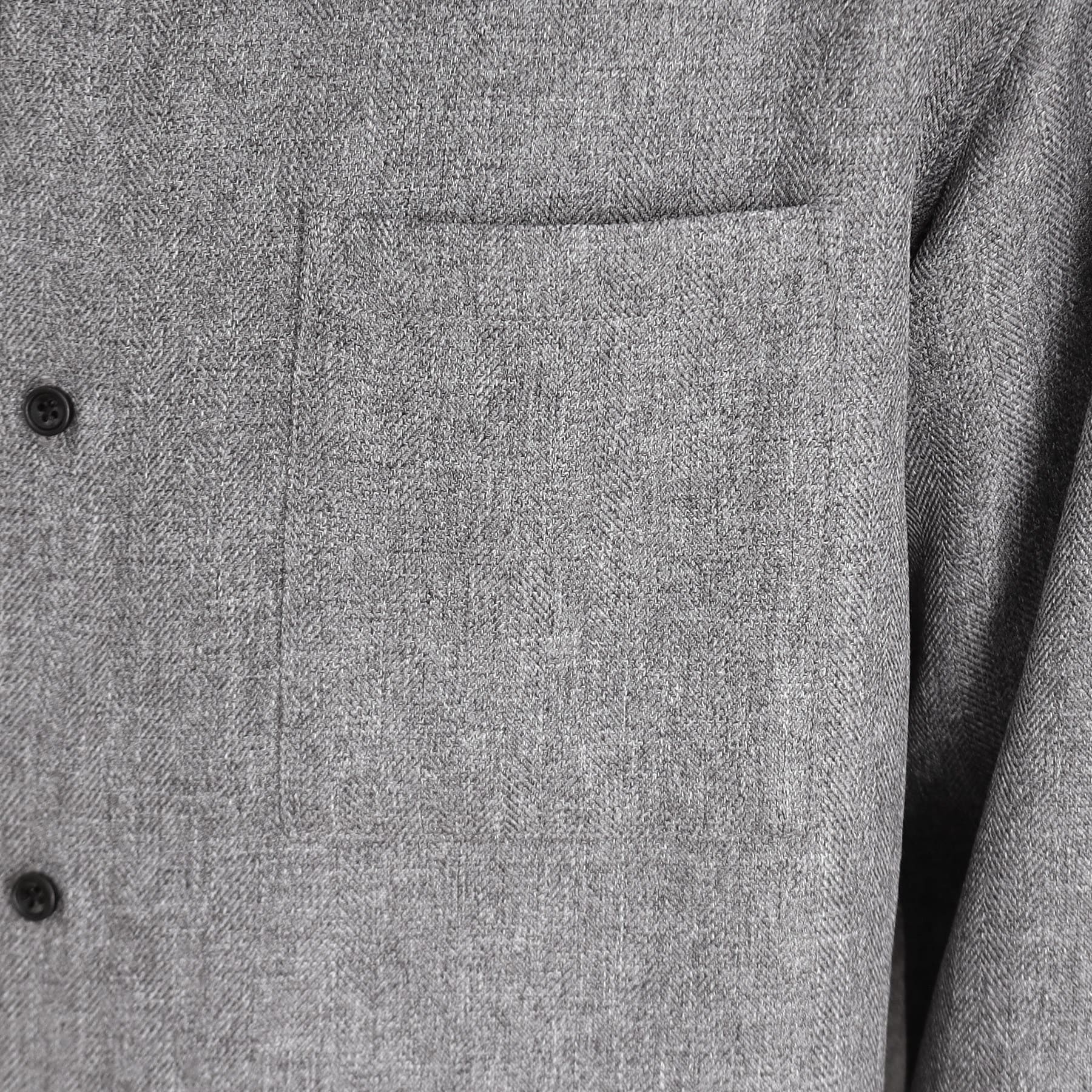 THE SHOP TK Wool-Like Herringbone Shirt Relaxed Silhouette