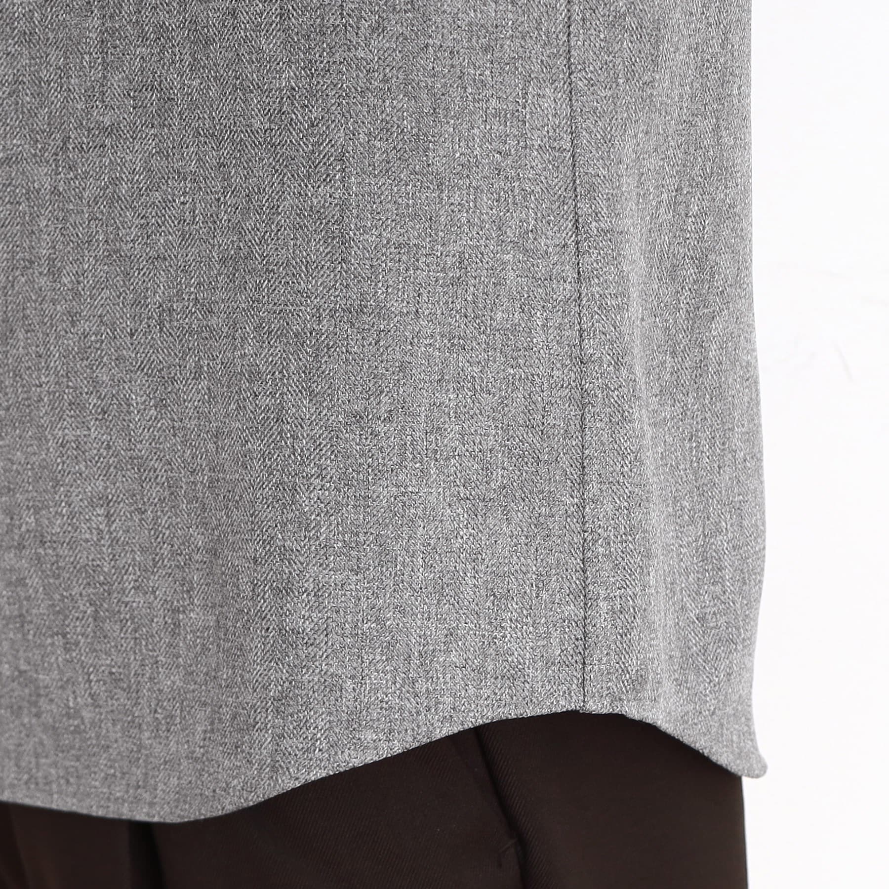THE SHOP TK Wool-Like Herringbone Shirt Relaxed Silhouette