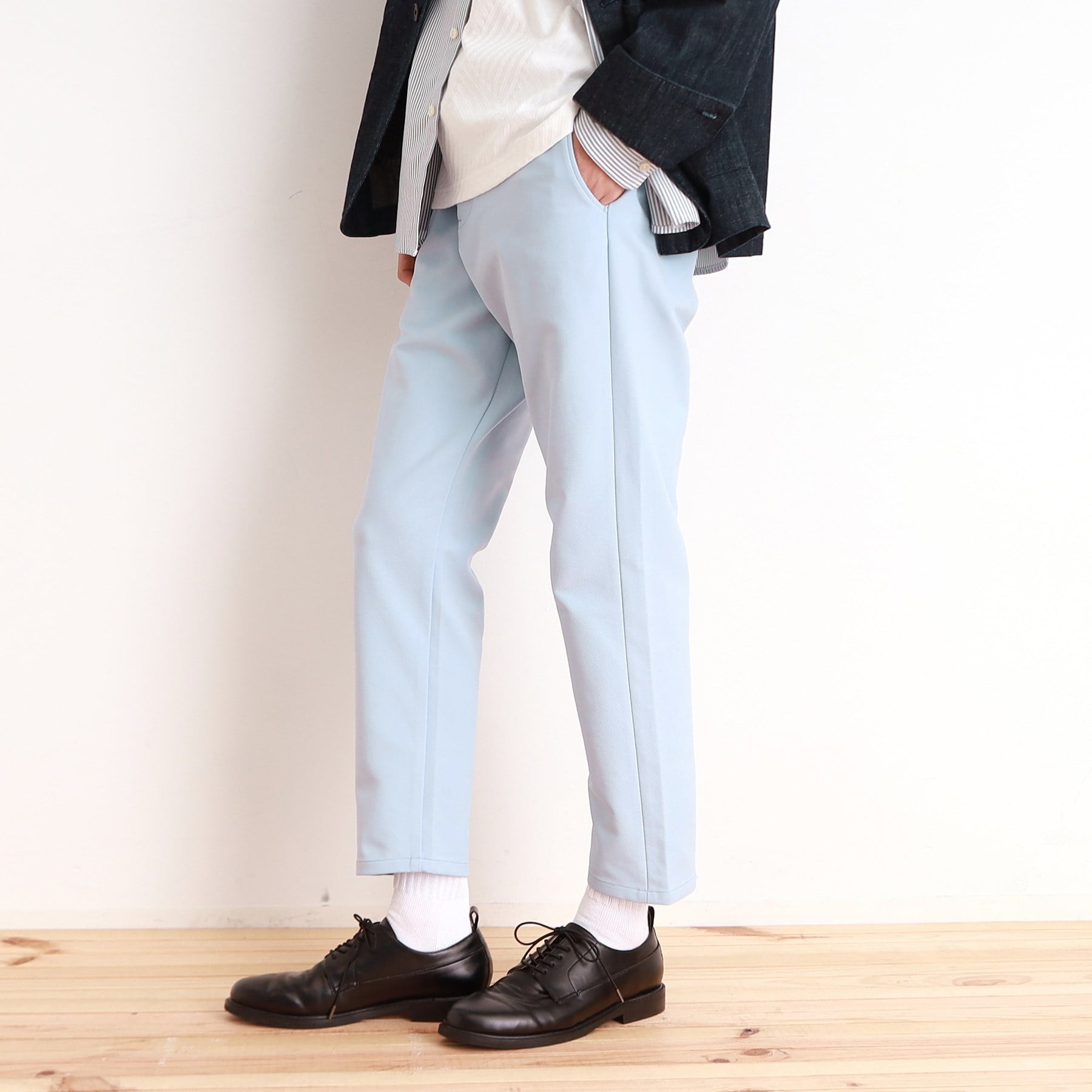 ザ ショップ ティーケー(メンズ) THE SHOP TK(Men) スマートムーブイージーパンツ （ブルーグリーン(097)） ブルーグリーン(097)