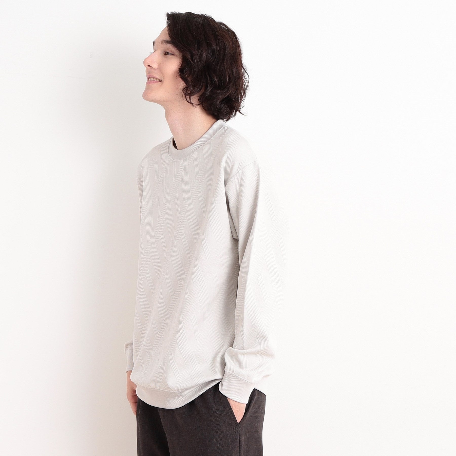 ザ ショップ ティーケー(メンズ) THE SHOP TK(Men) リンクススウェットプルオーバー （グリーン(022)） グリーン(022)