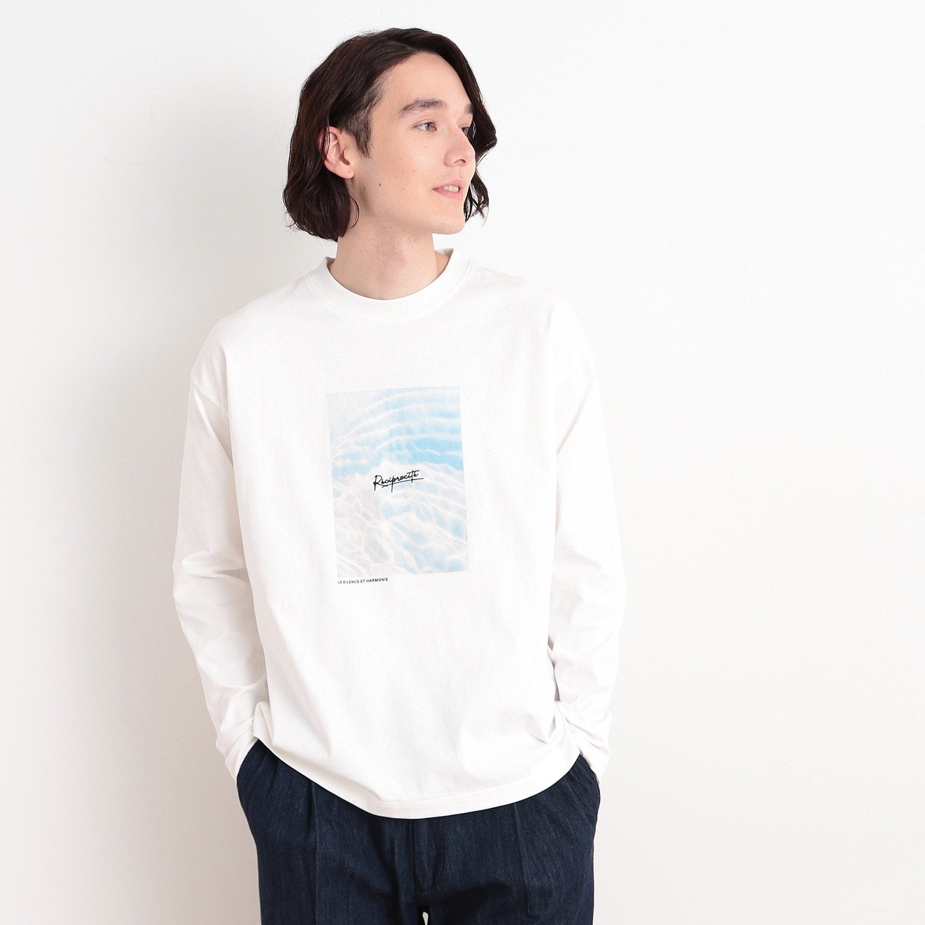 ザ ショップ ティーケー(メンズ) THE SHOP TK(Men) オーガニックコットンフォトプリントTシャツ （イエロー(431)） イエロー(431)