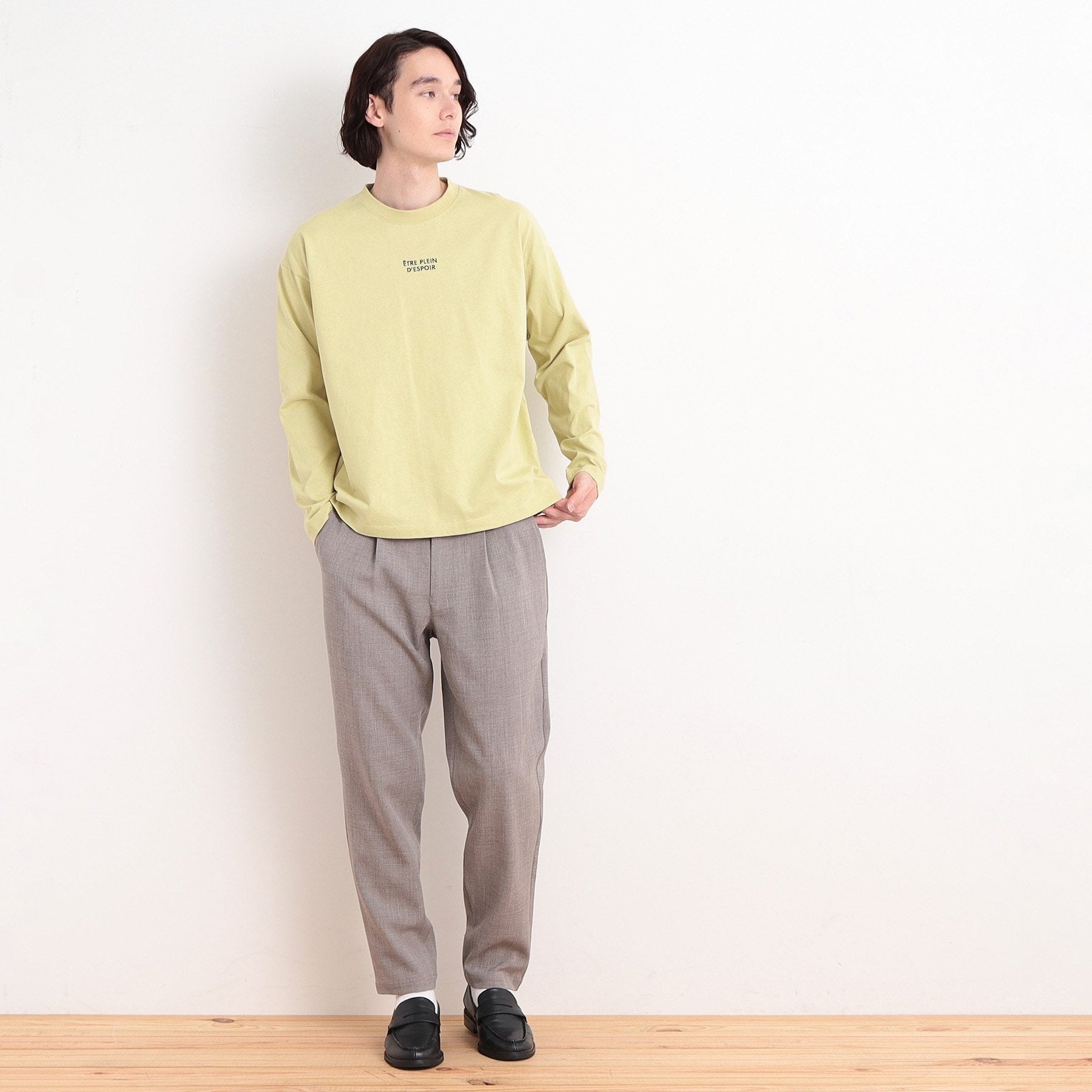 ザ ショップ ティーケー(メンズ) THE SHOP TK(Men) オーガニックコットンフォトプリントTシャツ （イエロー(431)） イエロー(431)