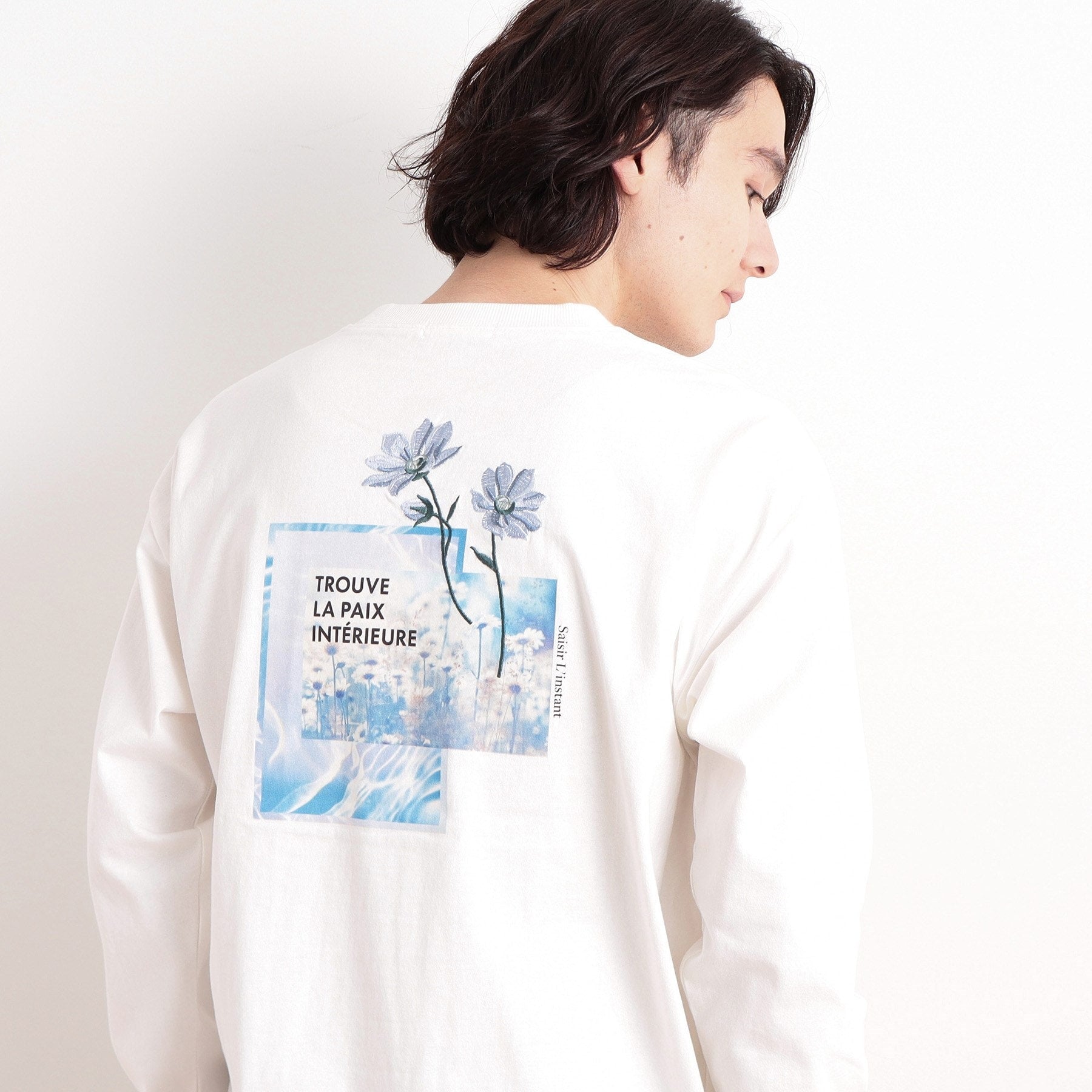 ザ ショップ ティーケー(メンズ) THE SHOP TK(Men) オーガニックコットンフォトプリントTシャツ （オフホワイト(403)） オフホワイト(403)
