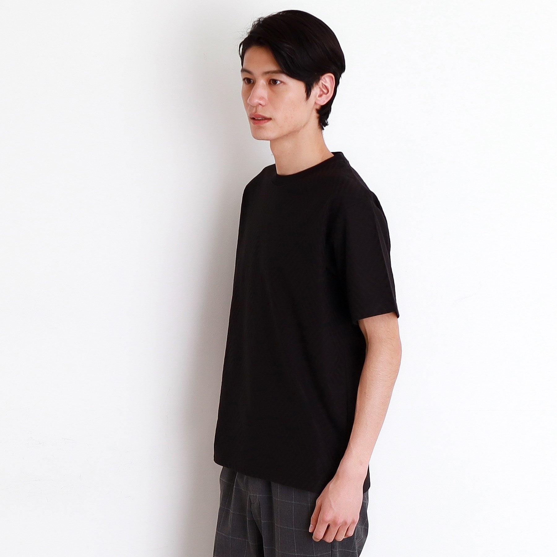 ザ ショップ ティーケー(メンズ) THE SHOP TK(Men) リンクスジャカード半袖Tシャツ （オフホワイト(003)） オフホワイト(003)