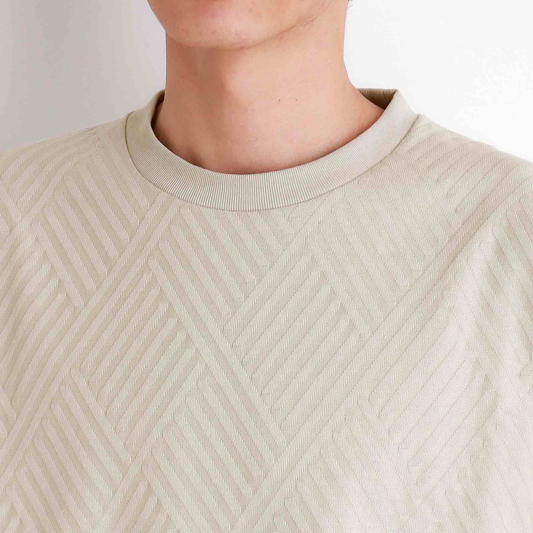 ザ ショップ ティーケー(メンズ) THE SHOP TK(Men) リンクスジャカード半袖Tシャツ （オフホワイト(003)） オフホワイト(003)