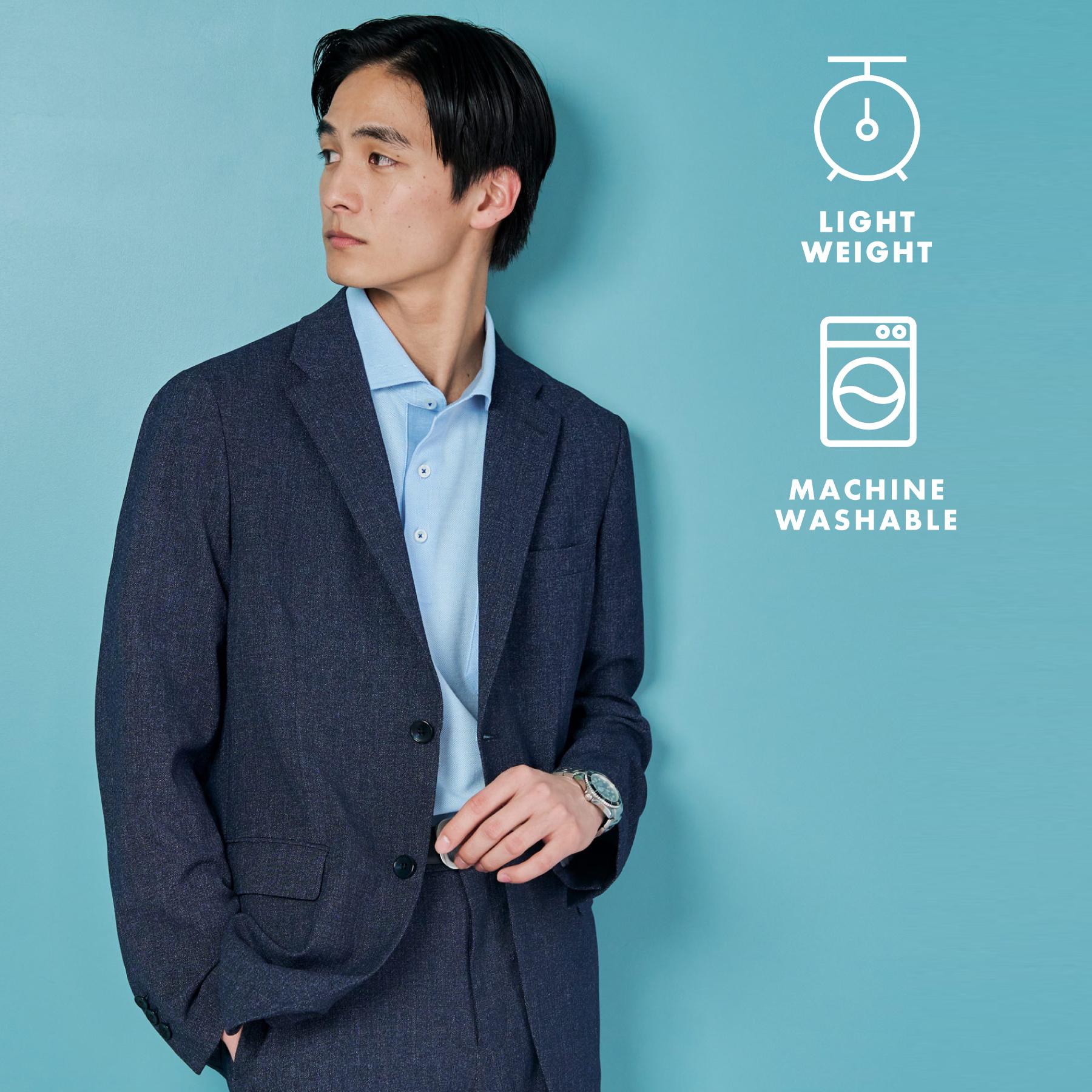 ザ ショップ ティーケー(メンズ) THE SHOP TK(Men) AVANT AIR ジャケット セットアップ可 ／ 洗える ／ ストレッチ ／ シワになりにくい （ネイビー(094)） ネイビー(094)