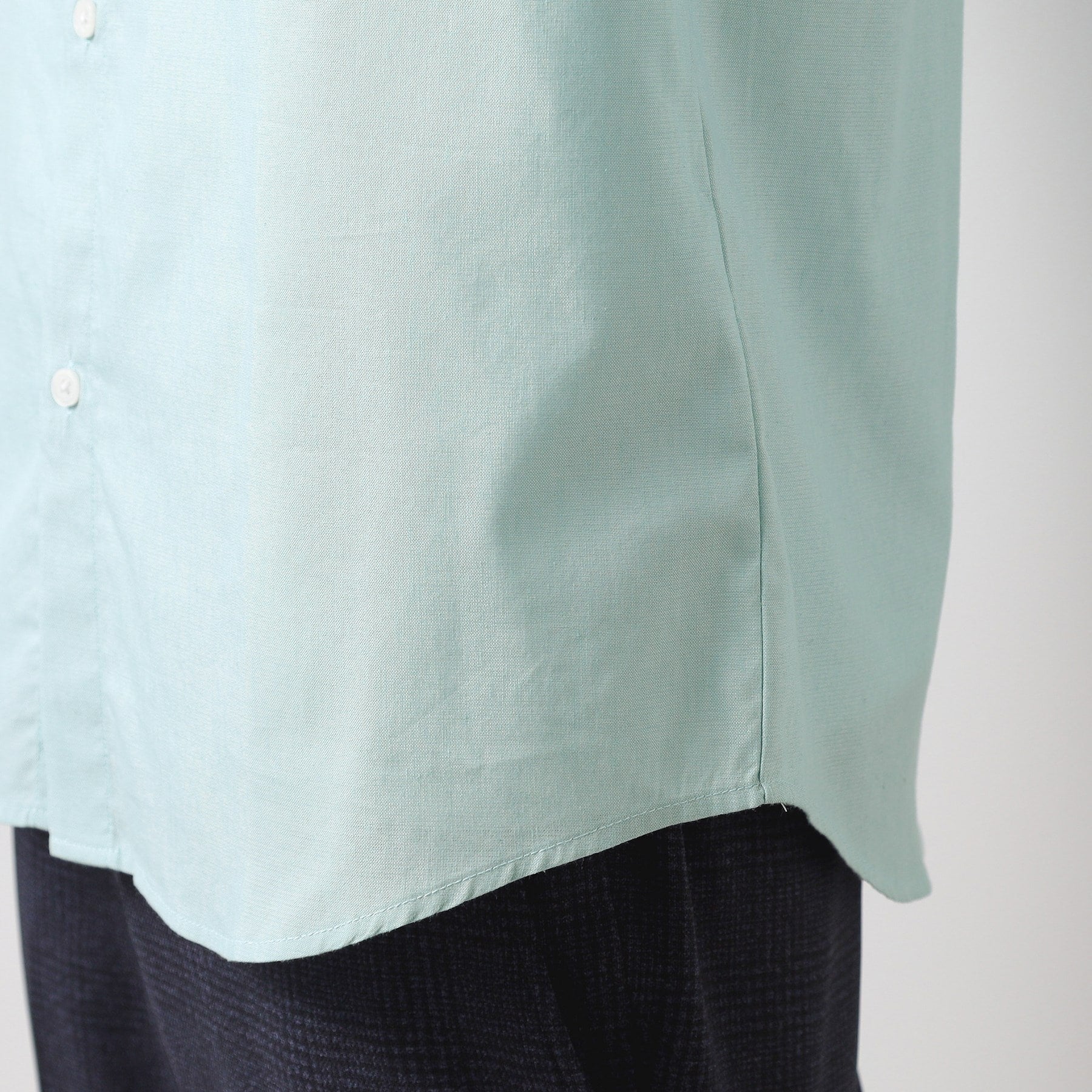 ザ ショップ ティーケー(メンズ) THE SHOP TK(Men) 綿麻ポリCOOLMAX（R）シャツLS （ブラック(019)） ブラック(019)