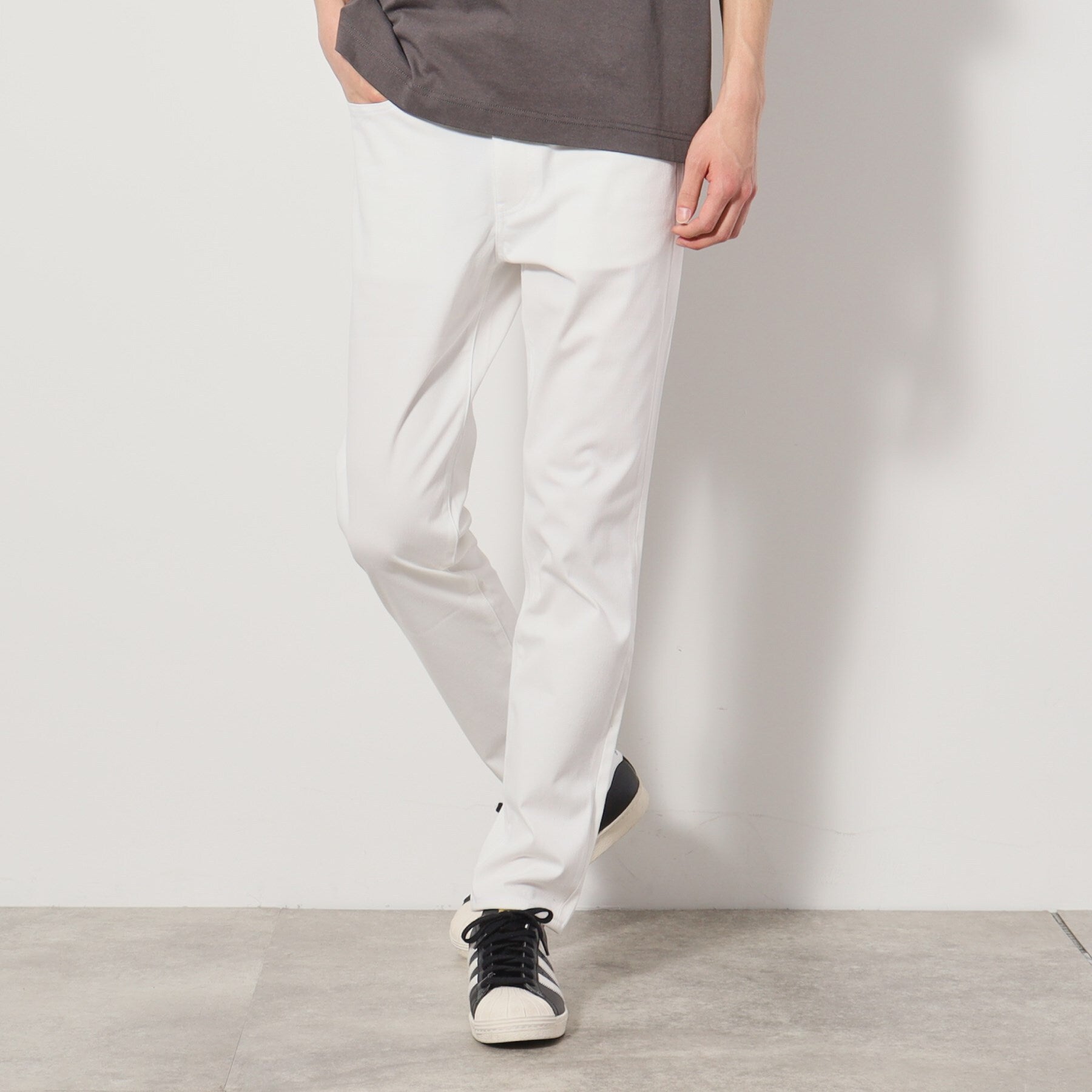 ザ ショップ ティーケー(メンズ) THE SHOP TK(Men) プレミアムスキニーパンツCOOL 360°ストレッチ／接触冷感 （オリーブグリーン(026)） オリーブグリーン(026)