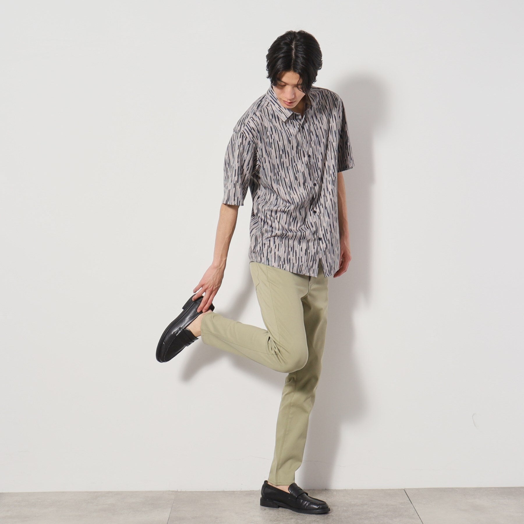 ザ ショップ ティーケー(メンズ) THE SHOP TK(Men) プレミアムスキニーパンツCOOL 360°ストレッチ／接触冷感 （オリーブグリーン(026)） オリーブグリーン(026)