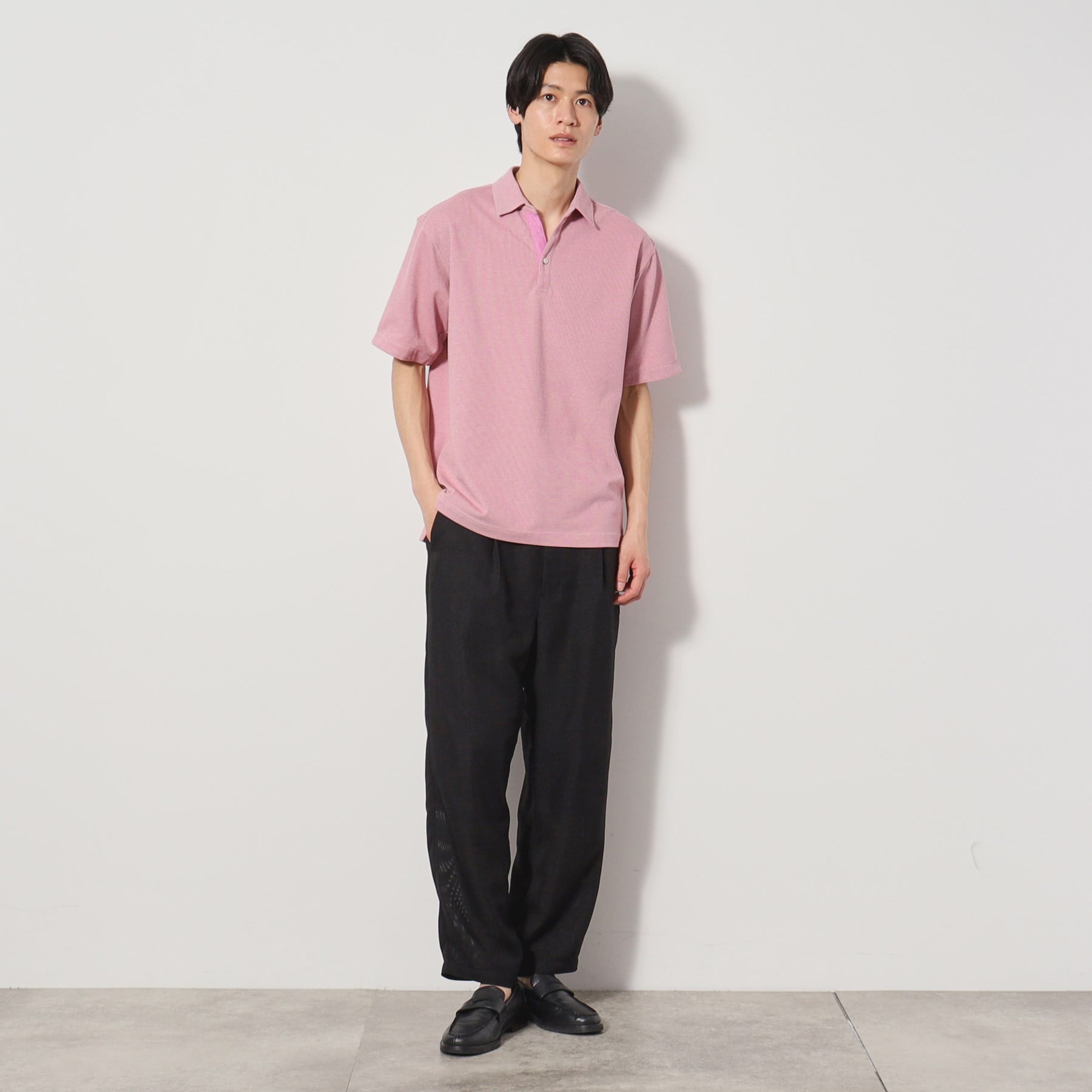ザ ショップ ティーケー(メンズ) THE SHOP TK(Men) シャンブレーカノコスキッパーポロシャツ （ブルー(093)） ブルー(093)