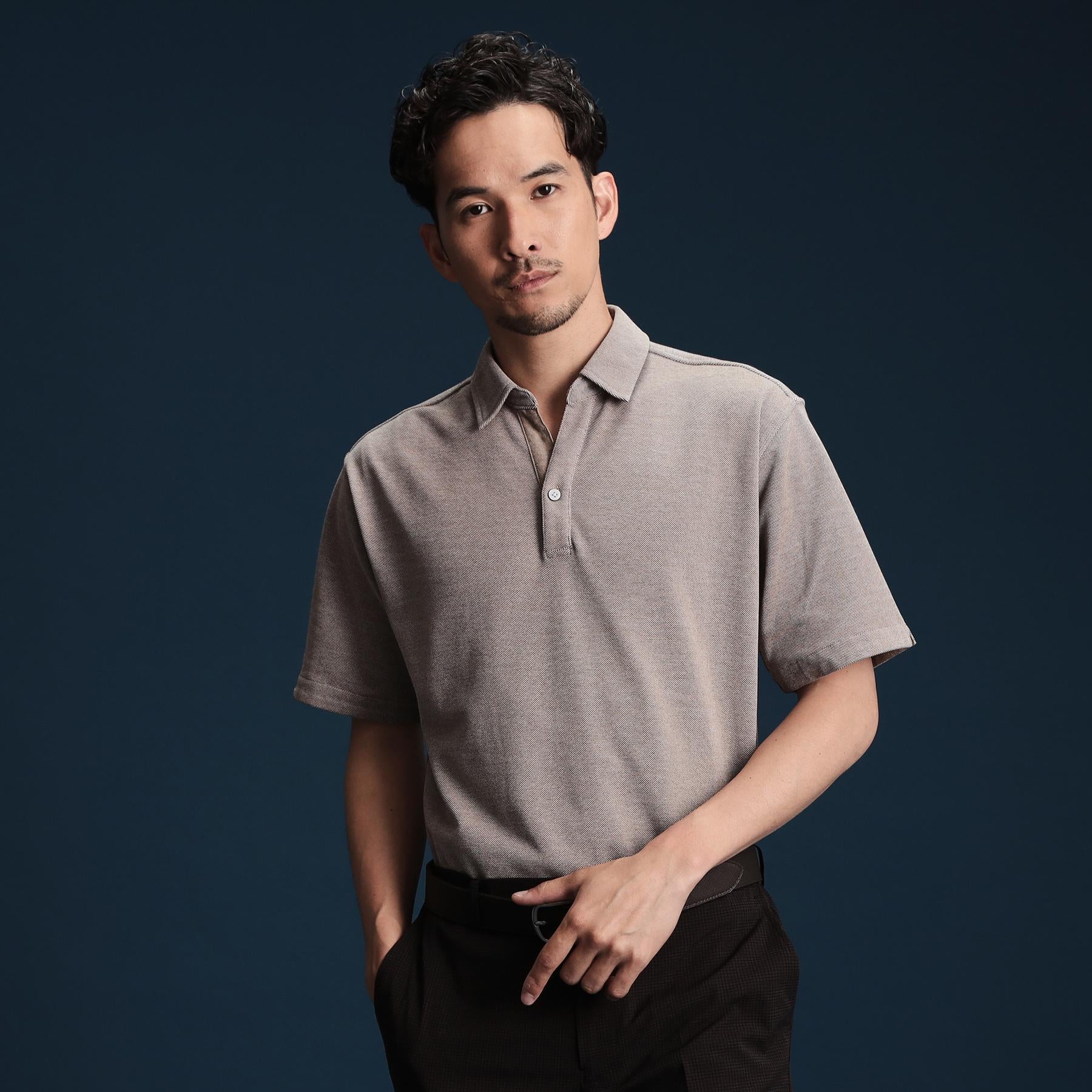 ザ ショップ ティーケー(メンズ) THE SHOP TK(Men) シャンブレーカノコスキッパーポロシャツ （ブルー(093)） ブルー(093)
