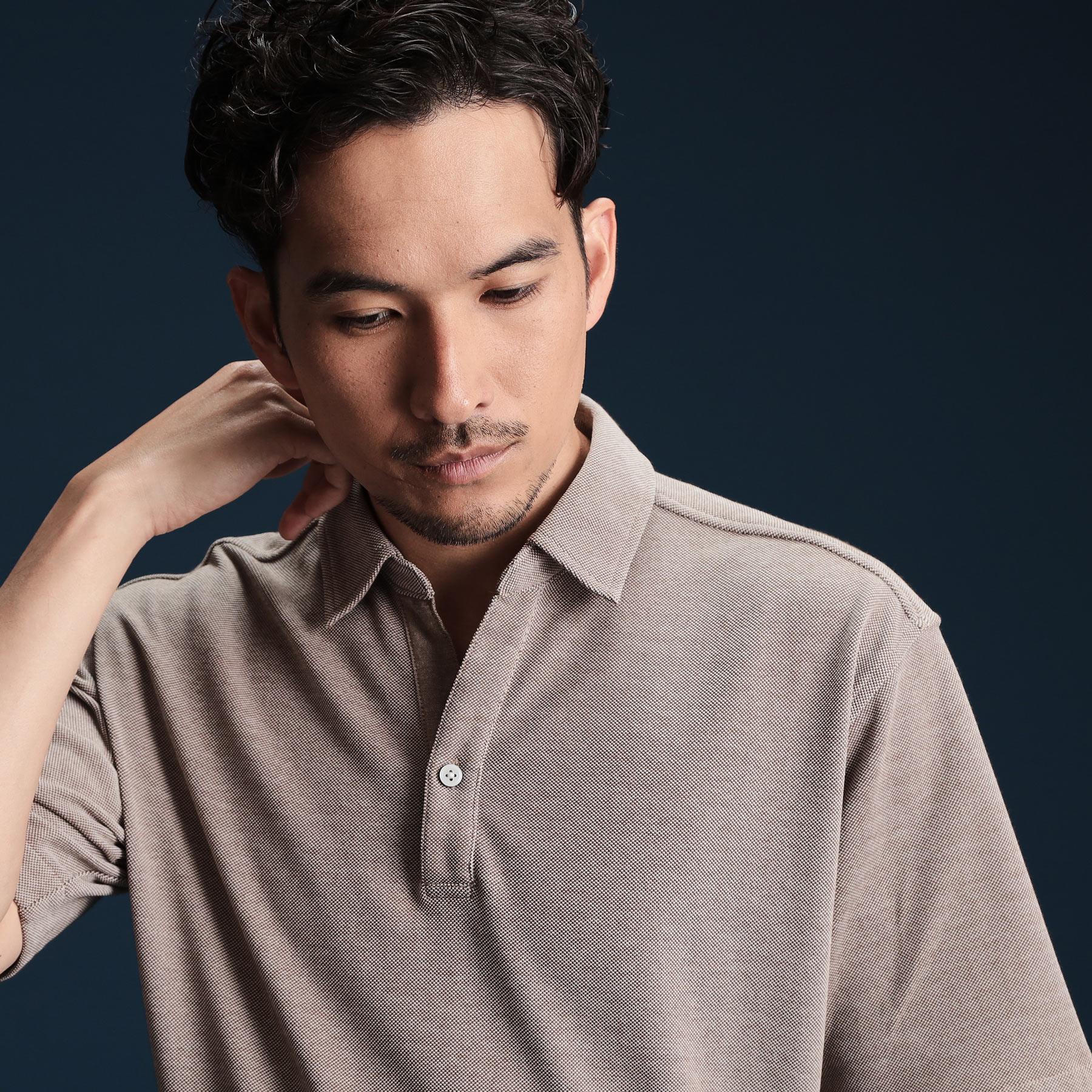 ザ ショップ ティーケー(メンズ) THE SHOP TK(Men) シャンブレーカノコスキッパーポロシャツ （ブルー(093)） ブルー(093)