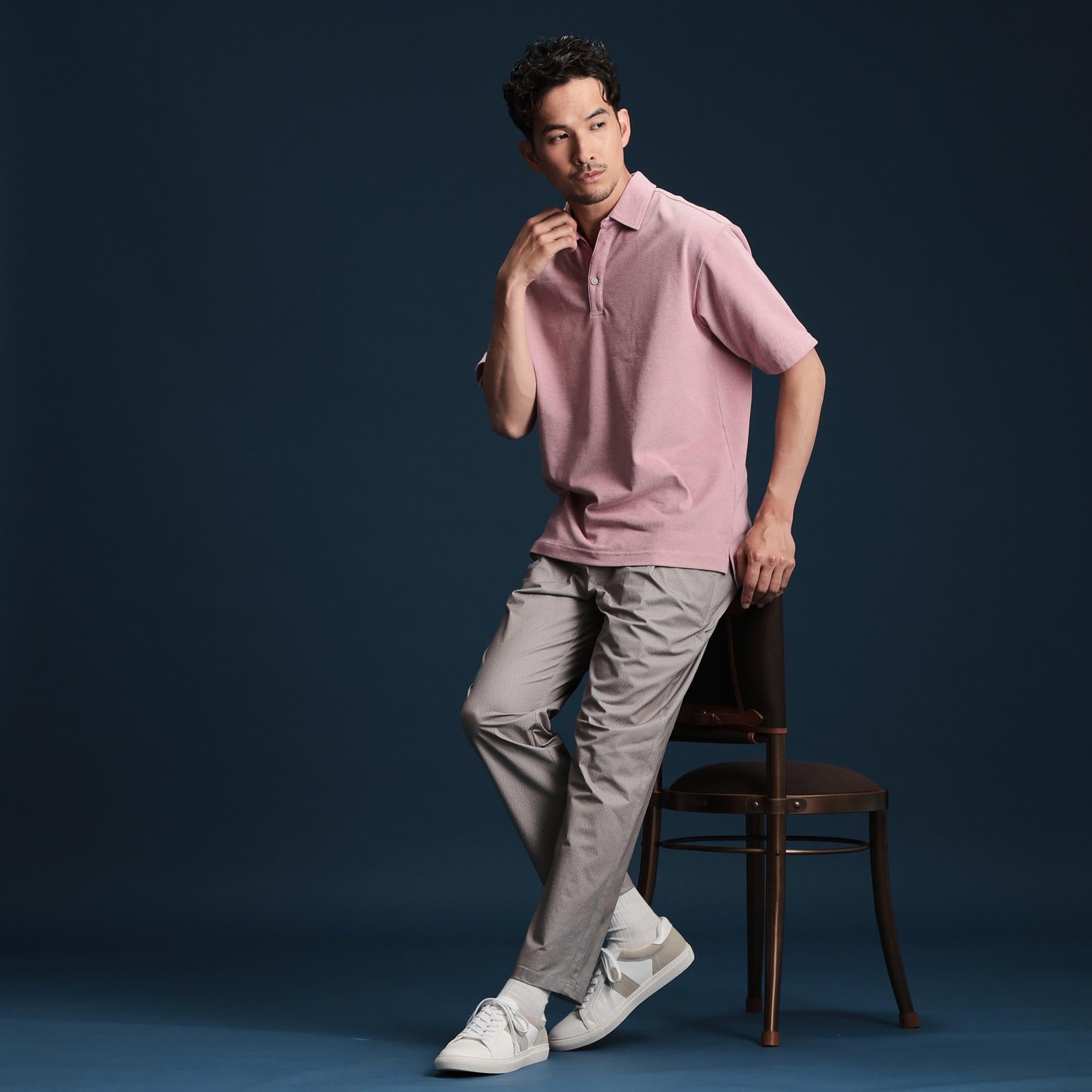 ザ ショップ ティーケー(メンズ) THE SHOP TK(Men) シャンブレーカノコスキッパーポロシャツ （ブルー(093)） ブルー(093)
