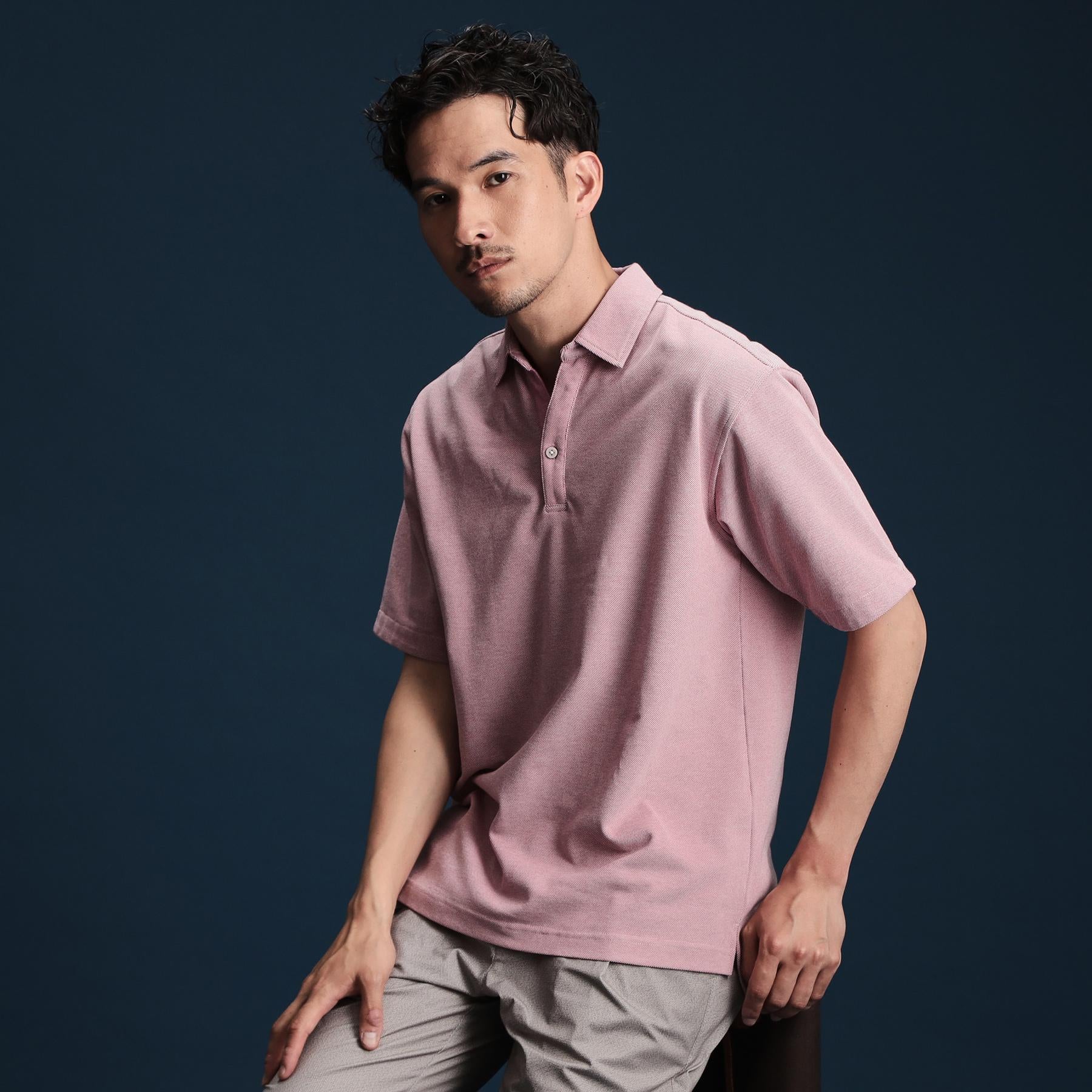 ザ ショップ ティーケー(メンズ) THE SHOP TK(Men) シャンブレーカノコスキッパーポロシャツ （ブルー(093)） ブルー(093)