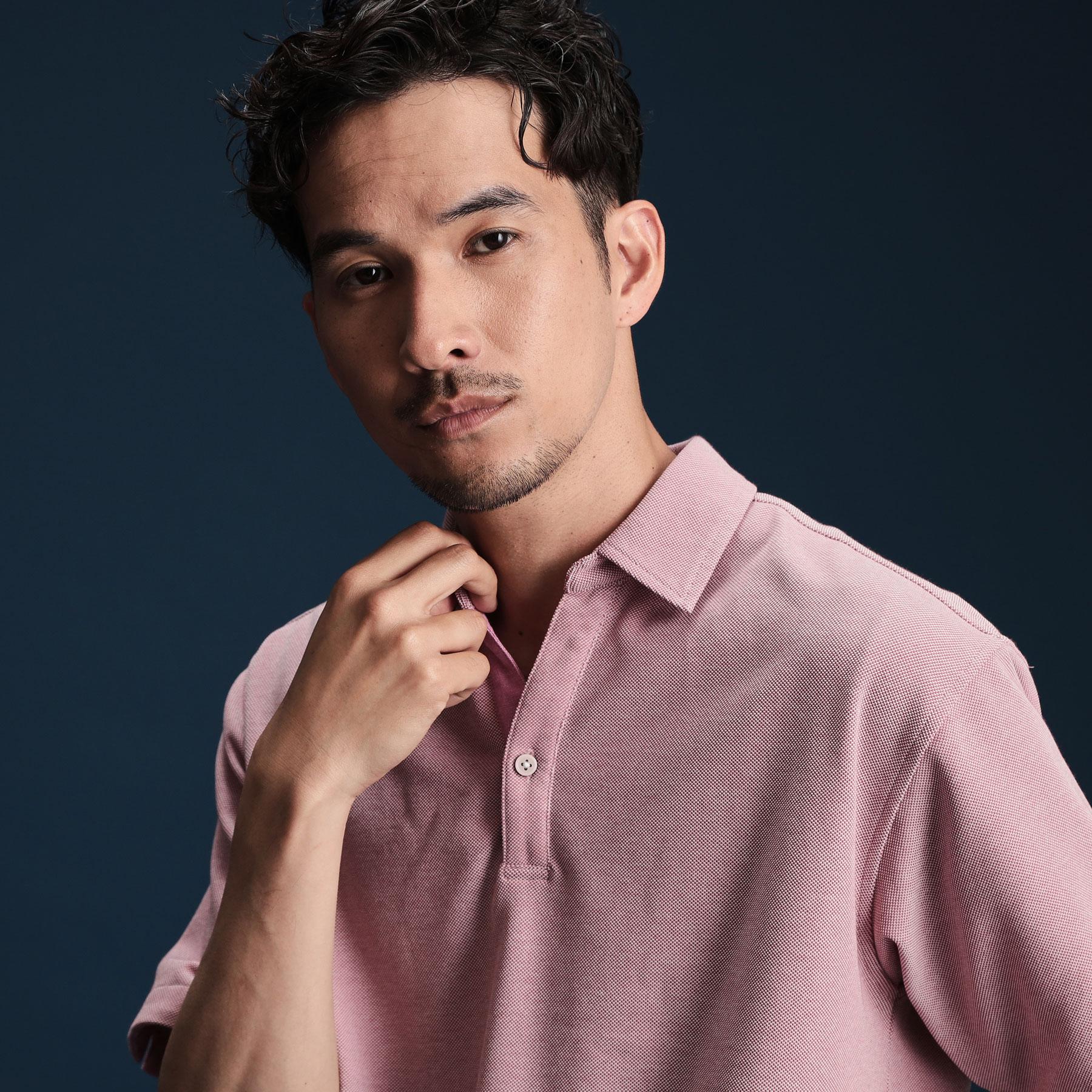 ザ ショップ ティーケー(メンズ) THE SHOP TK(Men) シャンブレーカノコスキッパーポロシャツ （ブルー(093)） ブルー(093)