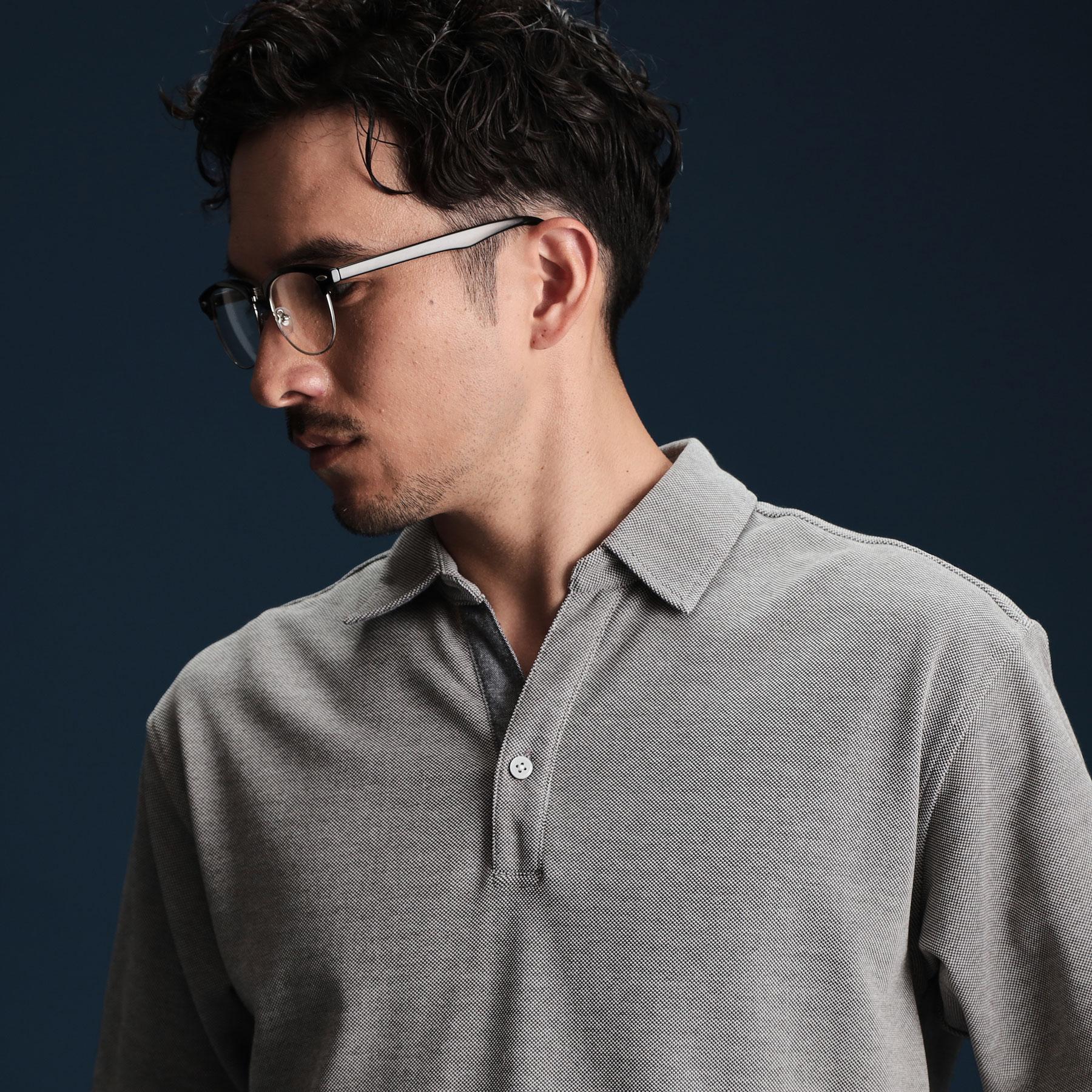 ザ ショップ ティーケー(メンズ) THE SHOP TK(Men) シャンブレーカノコスキッパーポロシャツ （ブルー(093)） ブルー(093)
