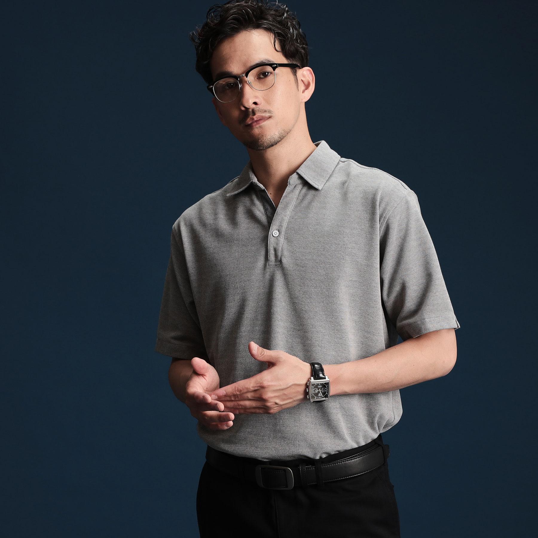 ザ ショップ ティーケー(メンズ) THE SHOP TK(Men) シャンブレーカノコスキッパーポロシャツ （グレー(012)） グレー(012)