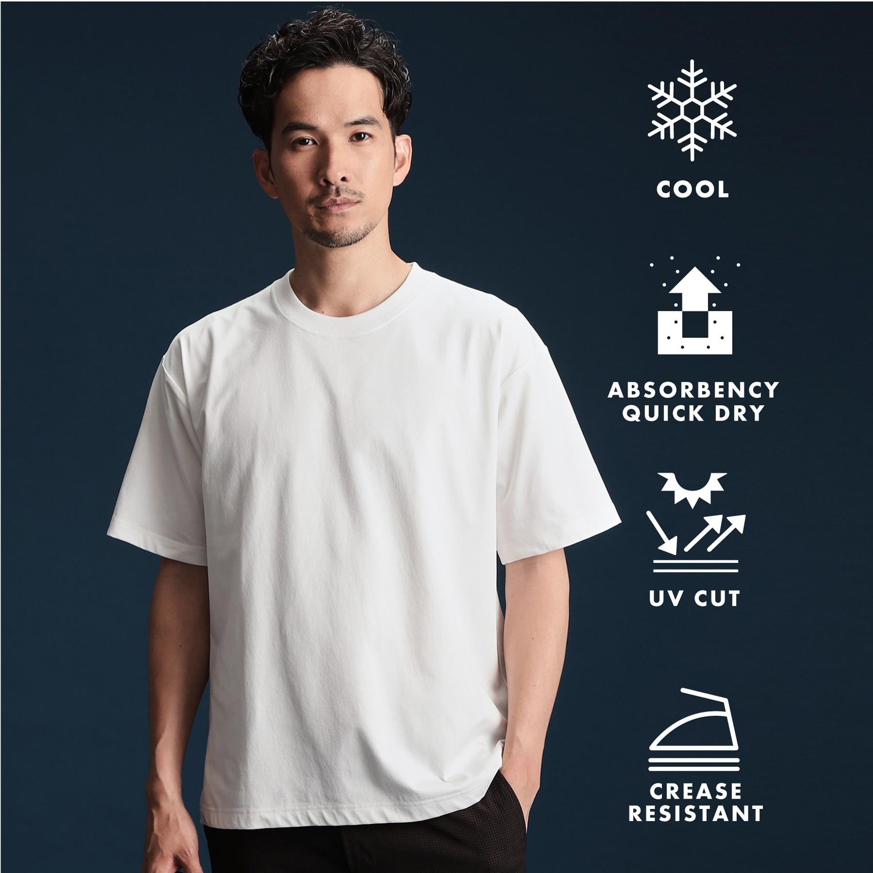 ザ ショップ ティーケー(メンズ) THE SHOP TK(Men) PERFECTEE ／ パーフェクティー 2025ver． 接触冷感／吸水速乾／UVカット／防シワ／マシンウォッシャブル （オフホワイト(003)） オフホワイト(003)