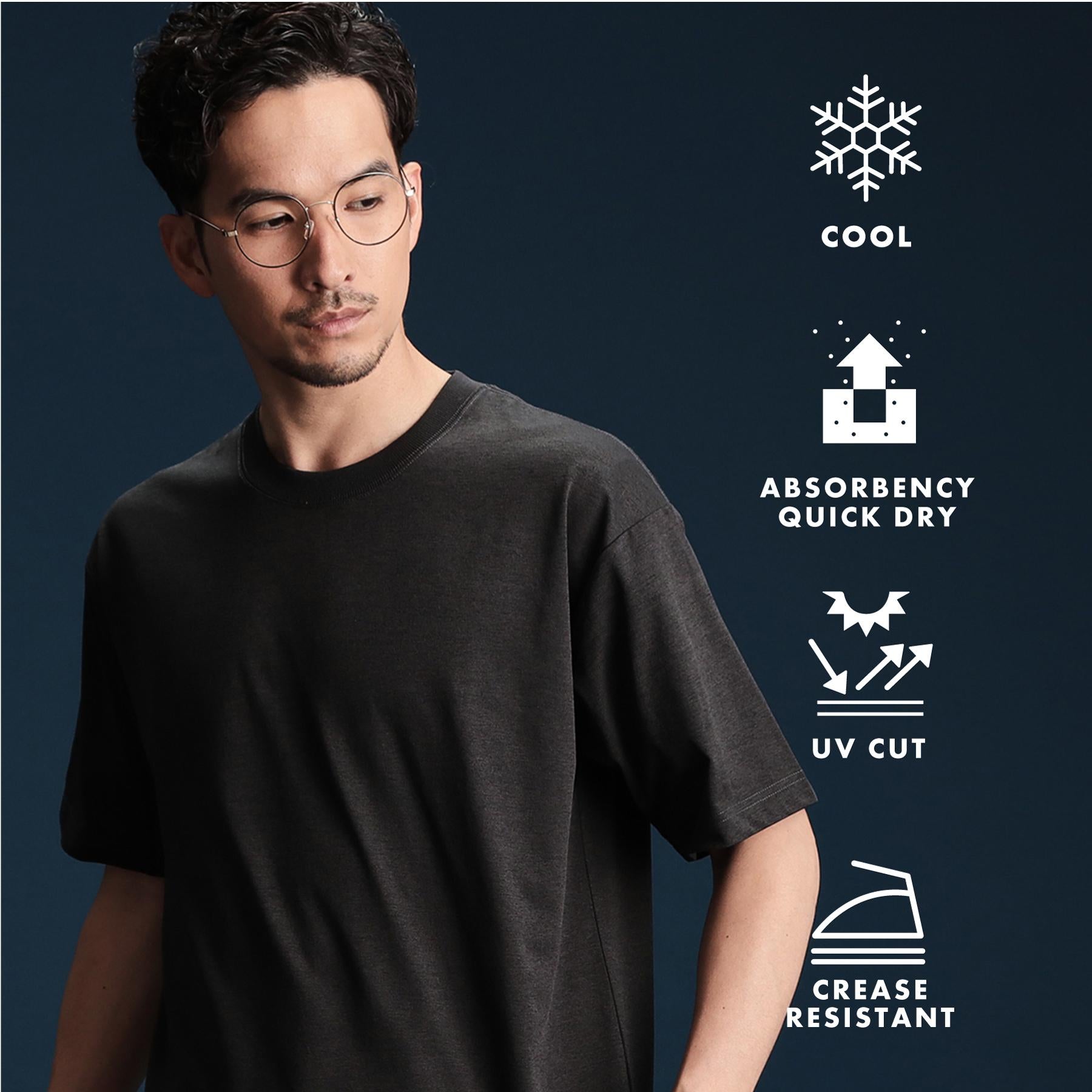 ザ ショップ ティーケー(メンズ) THE SHOP TK(Men) PERFECTEE ／ パーフェクティー 2025ver． 接触冷感／吸水速乾／UVカット／防シワ／マシンウォッシャブル （チャコールグレー(014)） チャコールグレー(014)