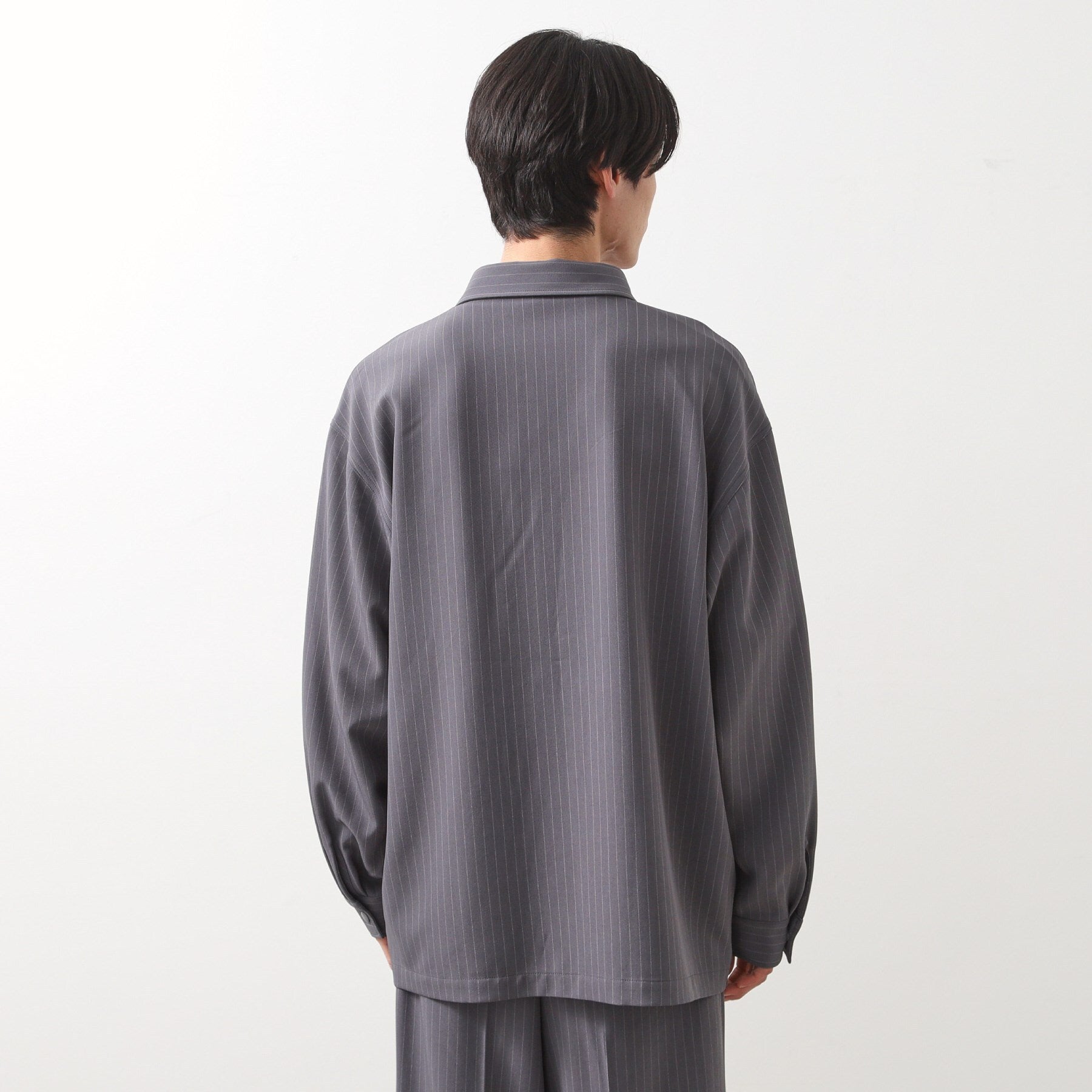 ザ ショップ ティーケー(メンズ) THE SHOP TK(Men) ダブルポケットシャツ【セットアップ可】 （グレー(312)） グレー(312)