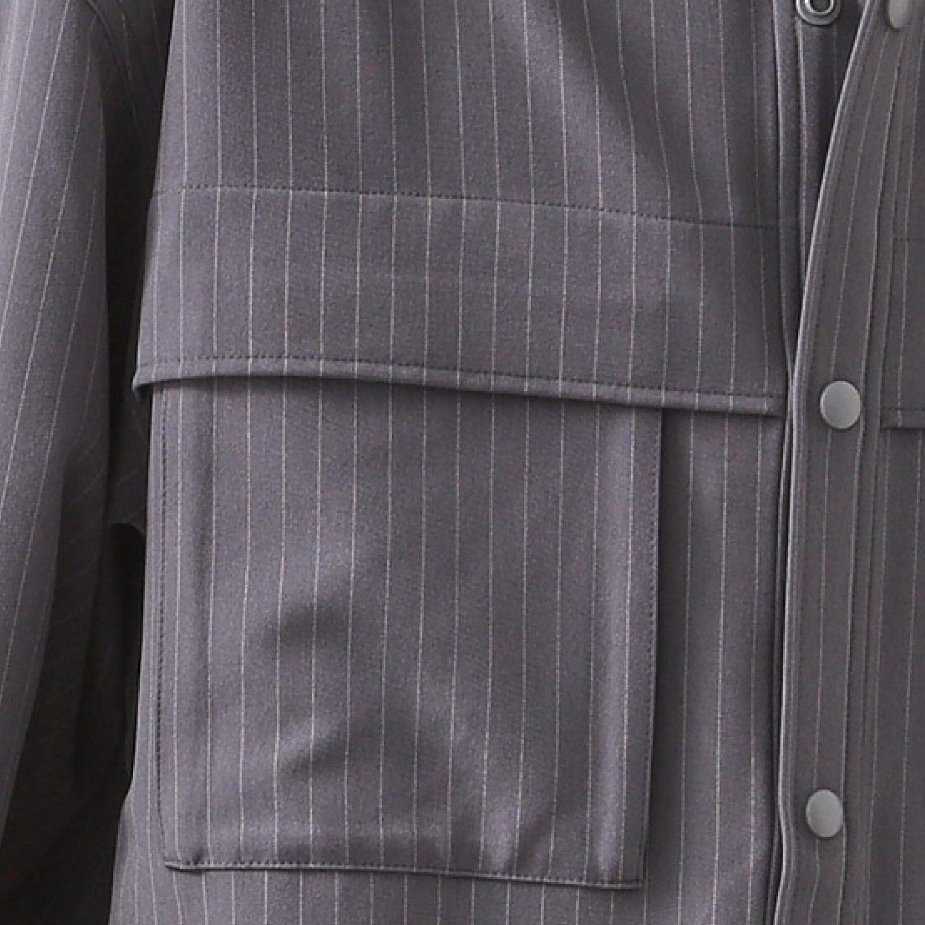 ザ ショップ ティーケー(メンズ) THE SHOP TK(Men) ダブルポケットシャツ【セットアップ可】 （グレー(312)） グレー(312)