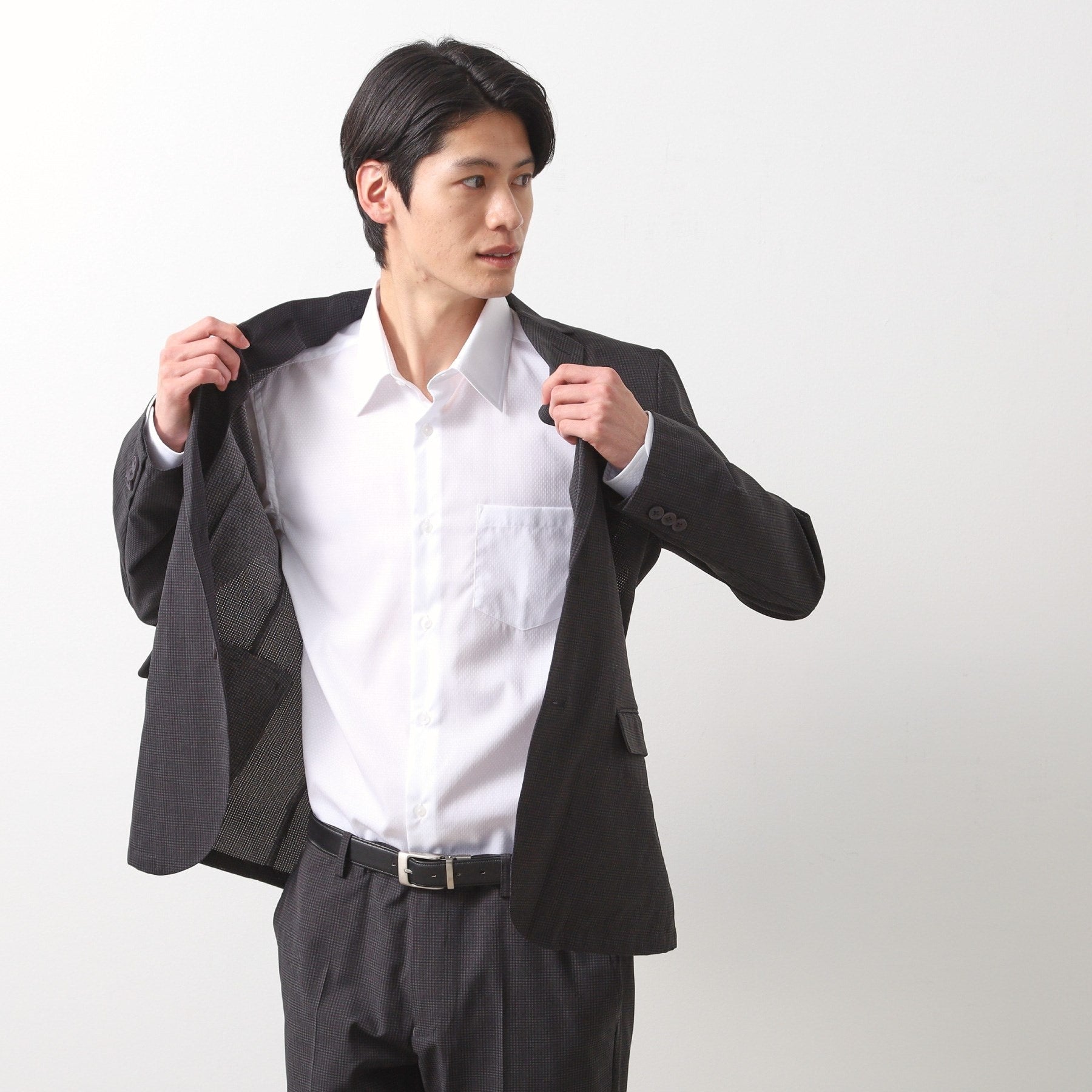 ザ ショップ ティーケー(メンズ) THE SHOP TK(Men) ライトエアージャケット【セットアップ可】 （チャコールグレー(014)） チャコールグレー(014)
