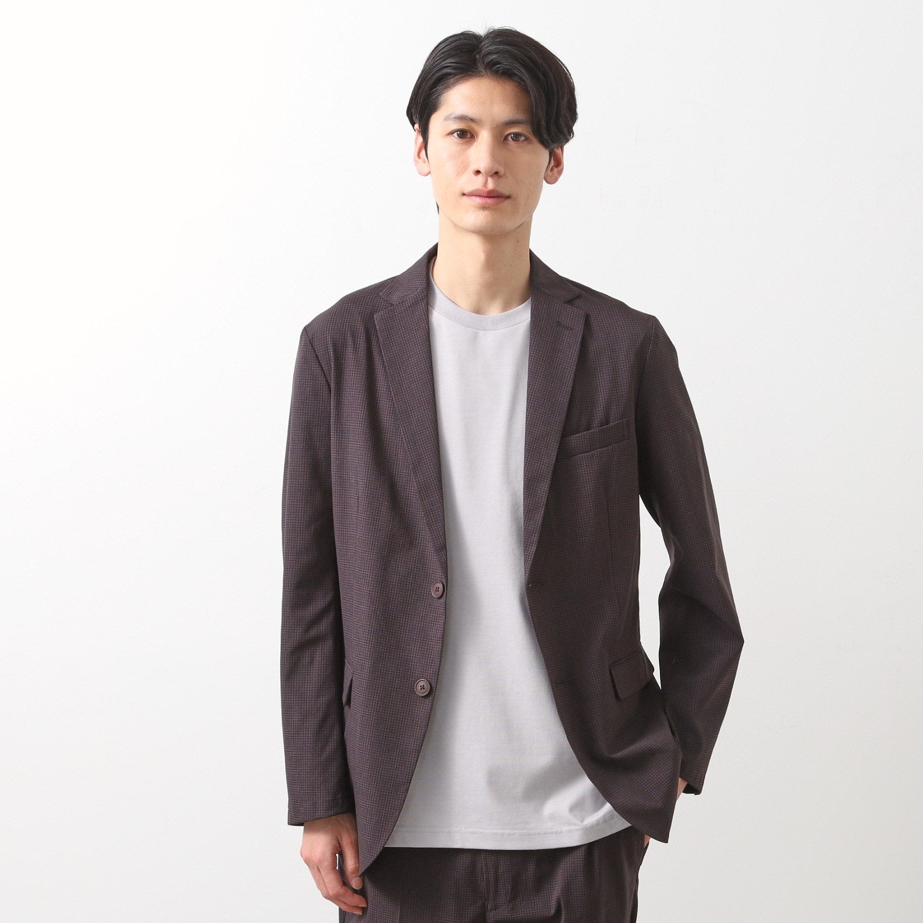 ザ ショップ ティーケー(メンズ) THE SHOP TK(Men) ライトエアージャケット【セットアップ可】 （チャコールグレー(014)） チャコールグレー(014)