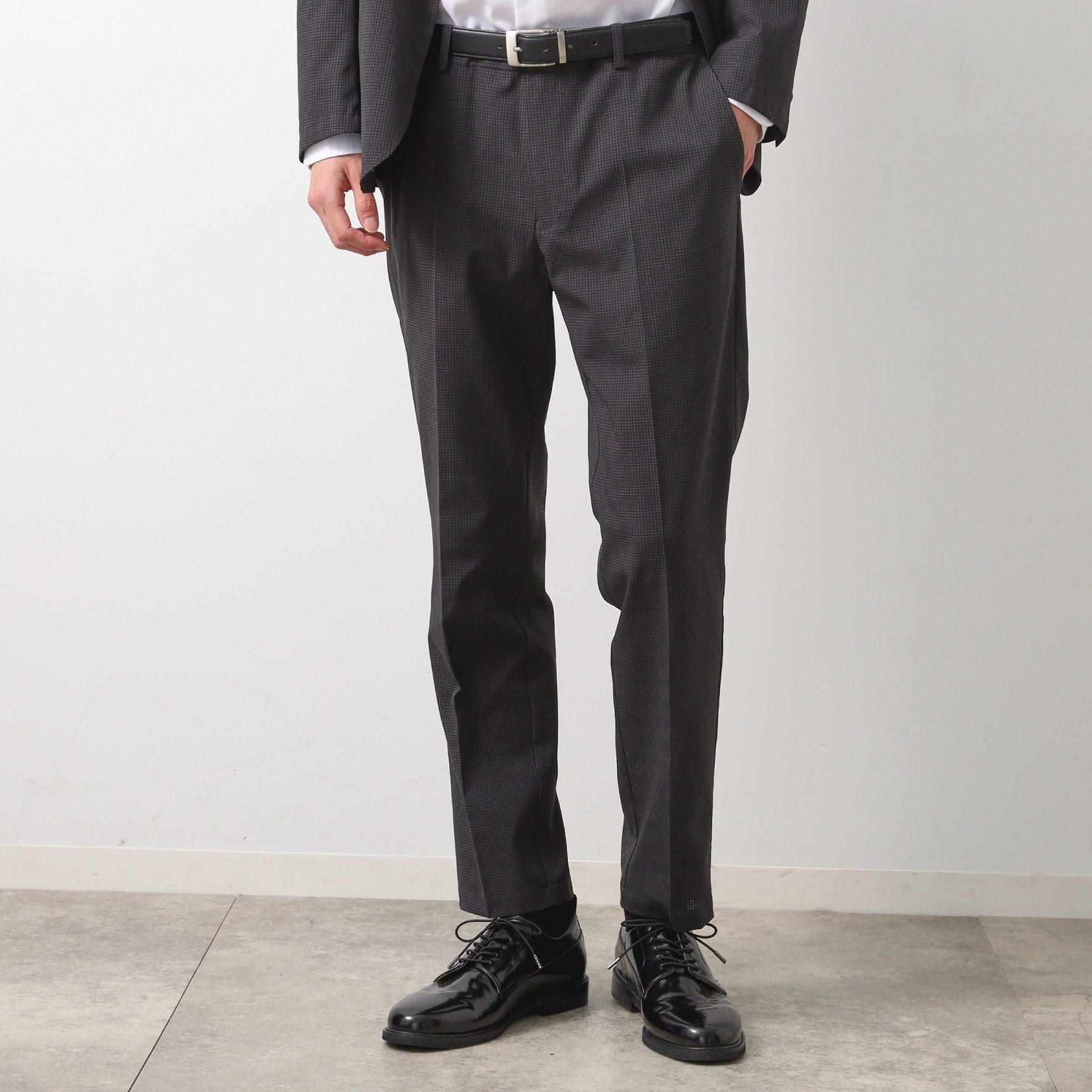 ザ ショップ ティーケー(メンズ) THE SHOP TK(Men) ライトエアースラックス【セットアップ可】 （チャコールグレー(014)） チャコールグレー(014)