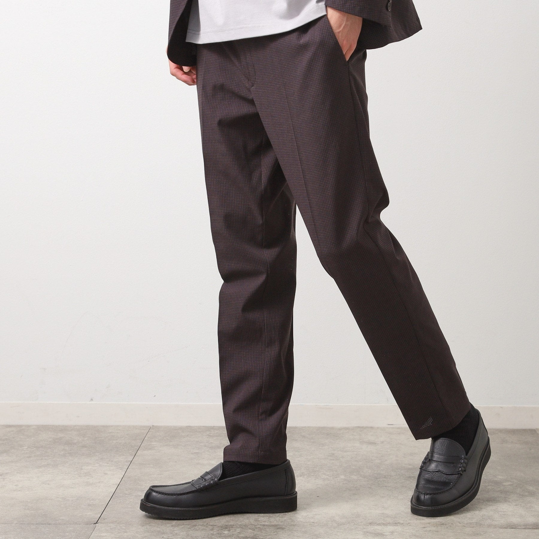 ザ ショップ ティーケー(メンズ) THE SHOP TK(Men) ライトエアースラックス【セットアップ可】 （チャコールグレー(014)） チャコールグレー(014)
