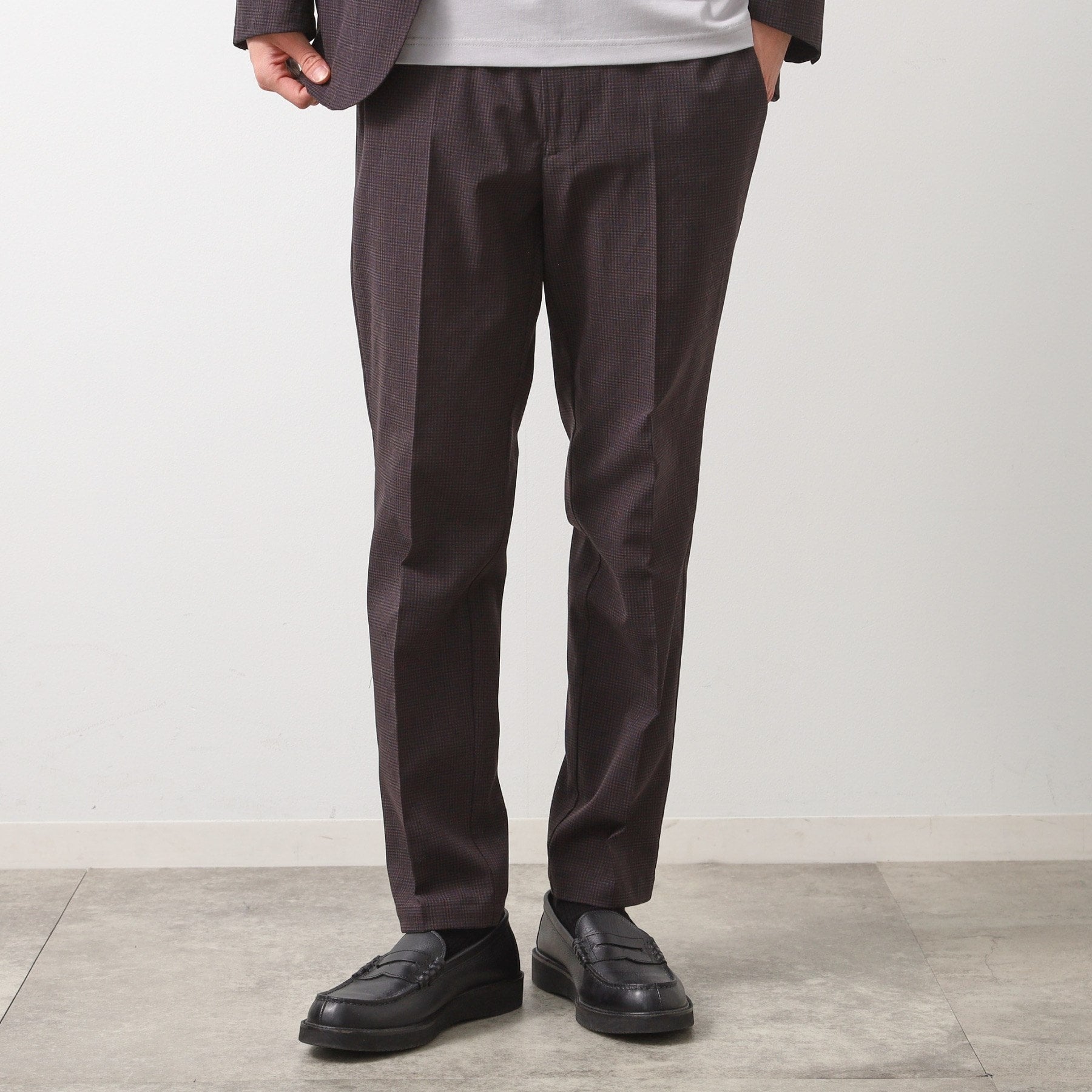 ザ ショップ ティーケー(メンズ) THE SHOP TK(Men) ライトエアースラックス【セットアップ可】 （チャコールグレー(014)） チャコールグレー(014)