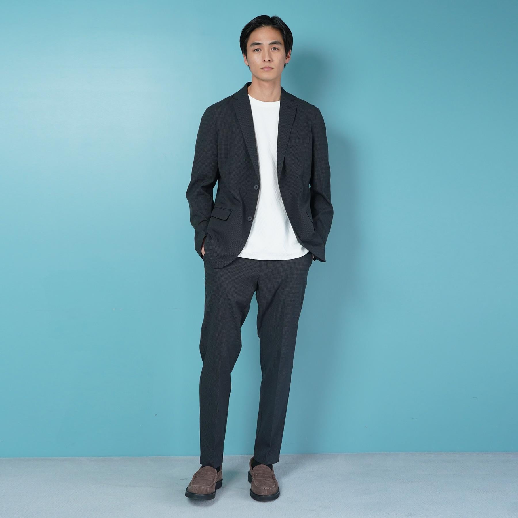 ザ ショップ ティーケー(メンズ) THE SHOP TK(Men) ライトエアースラックス【セットアップ可】 （チャコールグレー(014)） チャコールグレー(014)
