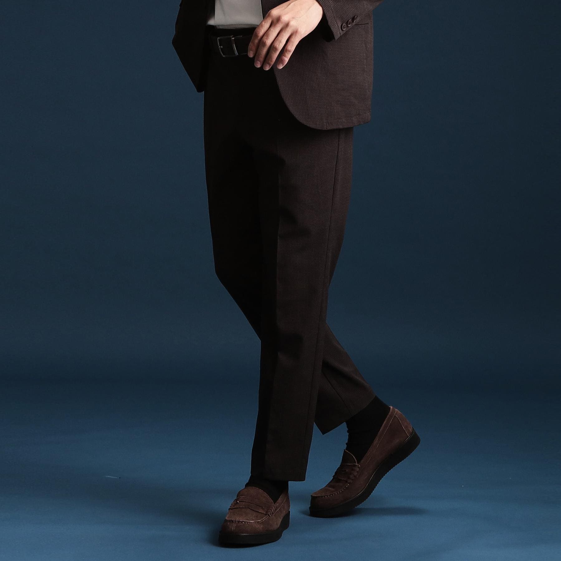 ザ ショップ ティーケー(メンズ) THE SHOP TK(Men) ライトエアースラックス【セットアップ可】 （チャコールグレー(014)） チャコールグレー(014)