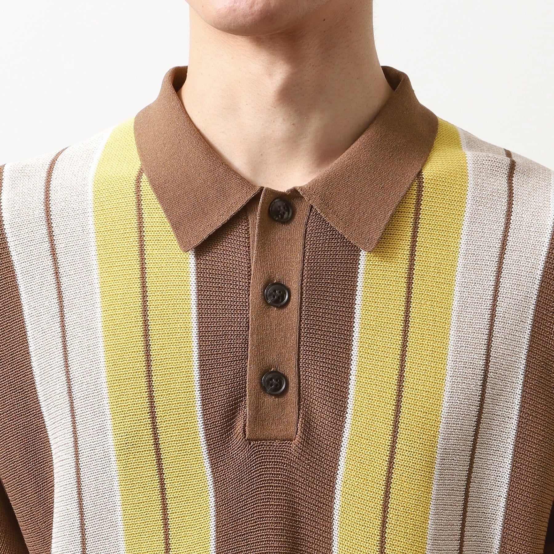 ザ ショップ ティーケー(メンズ) THE SHOP TK(Men) マルチストライプニットポロ （ブルーグリーン(397)） ブルーグリーン(397)