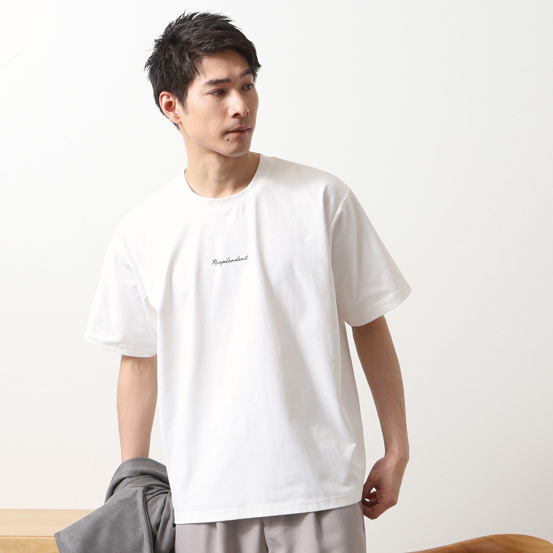 ザ ショップ ティーケー(メンズ) THE SHOP TK(Men) フェイクスウェードアンサンブルカーディガン （グレー(012)） グレー(012)