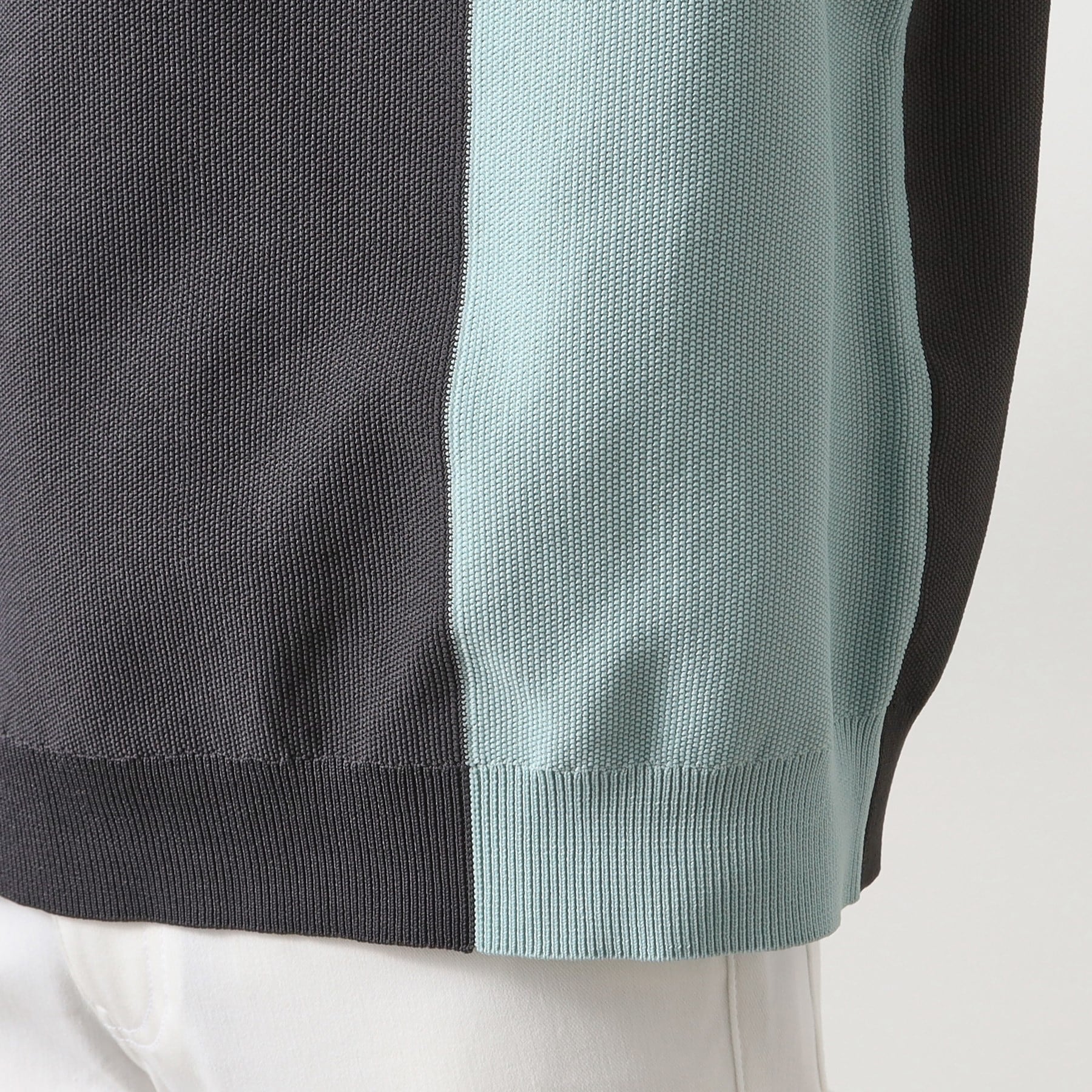 ザ ショップ ティーケー(メンズ) THE SHOP TK(Men) パネルニットポロシャツ （ベージュ(452)） ベージュ(452)