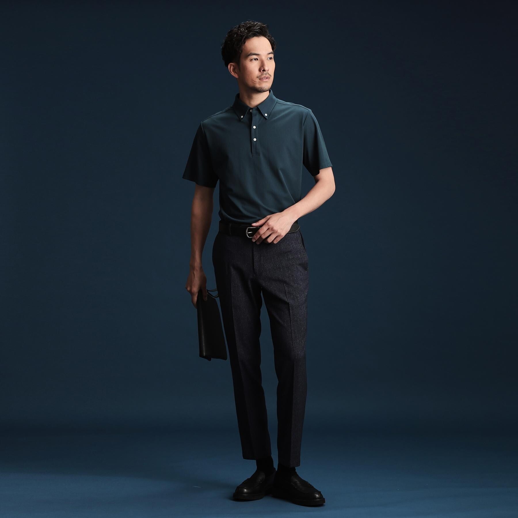 ザ ショップ ティーケー(メンズ) THE SHOP TK(Men) アイスカノコポロ （ブルーグリーン(097)） ブルーグリーン(097)
