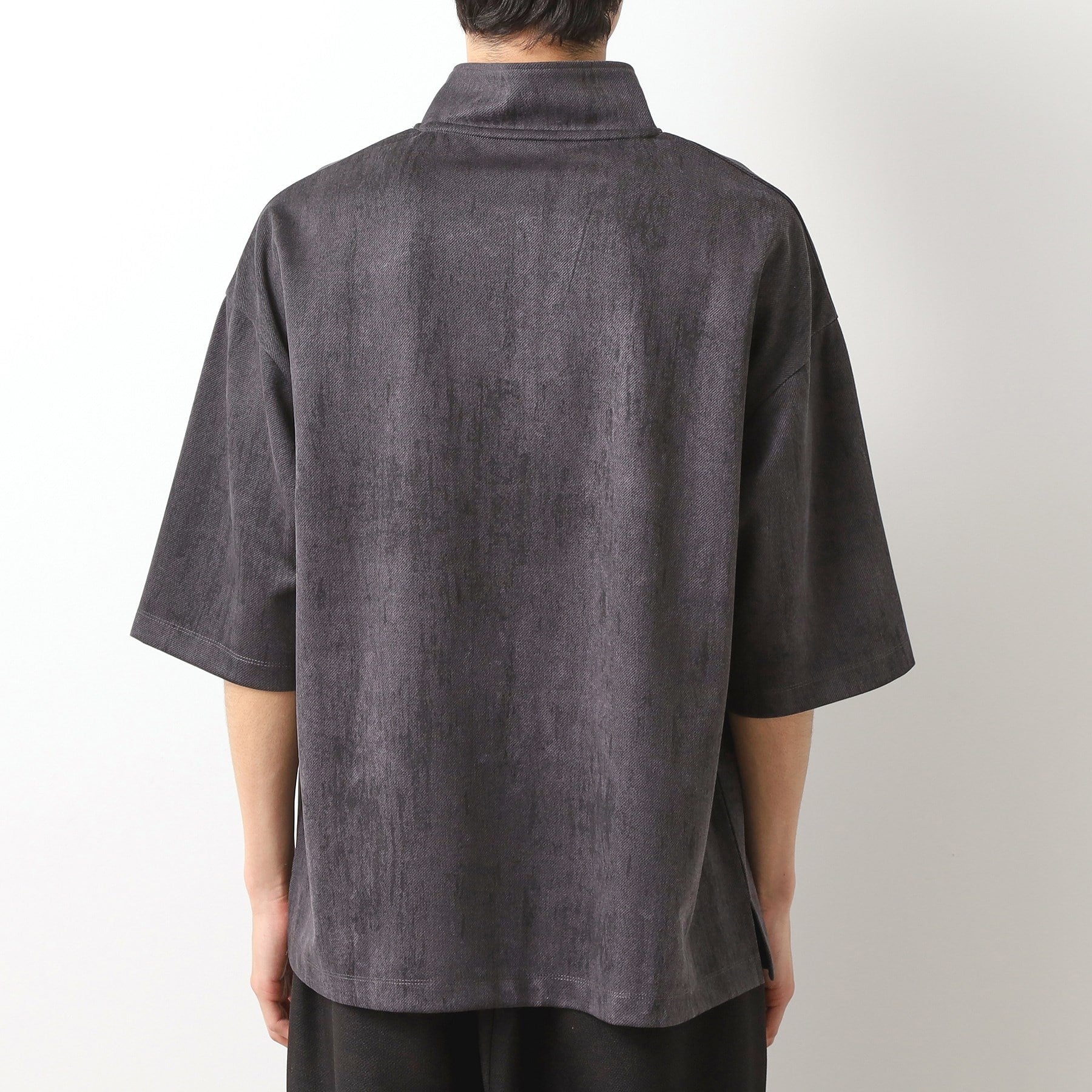ザ ショップ ティーケー(メンズ) THE SHOP TK(Men) スウェードプリントハーフジップ （チャコールグレー(013)） チャコールグレー(013)