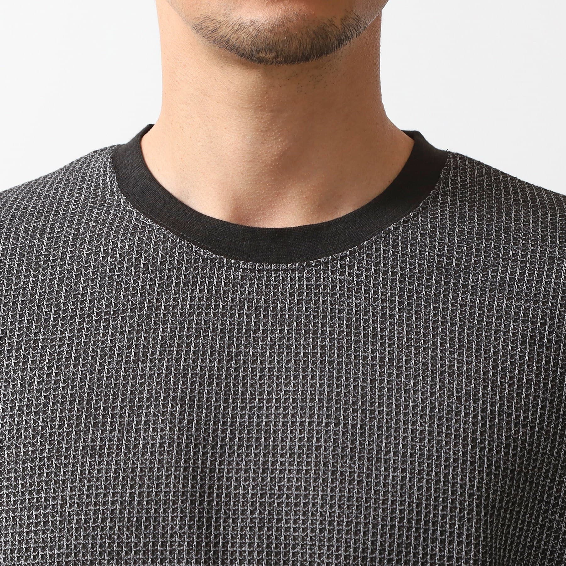 ザ ショップ ティーケー(メンズ) THE SHOP TK(Men) カットジャカード半袖Tシャツ （ブラック(019)） ブラック(019)