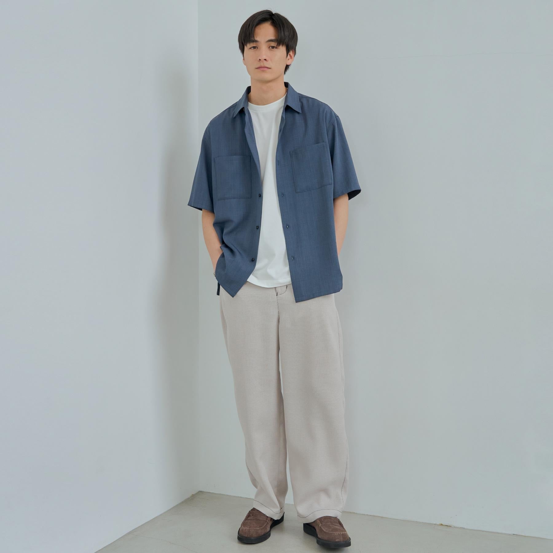 ザ ショップ ティーケー(メンズ) THE SHOP TK(Men) ブッチャー配色ワイドパンツ （ブラック(019)） ブラック(019)