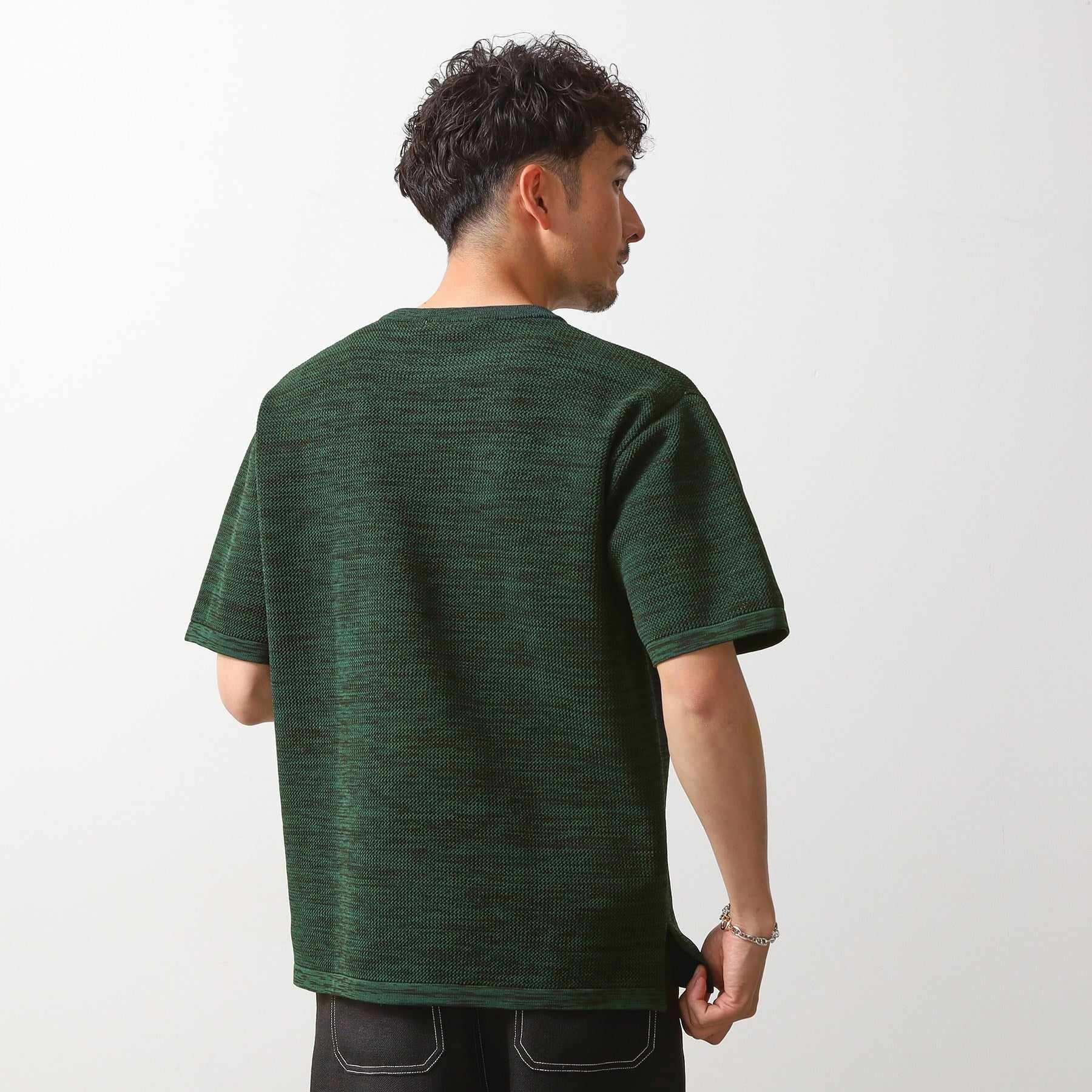 ザ ショップ ティーケー(メンズ) THE SHOP TK(Men) メランジニット半袖Tシャツ （トープ(054)） トープ(054)