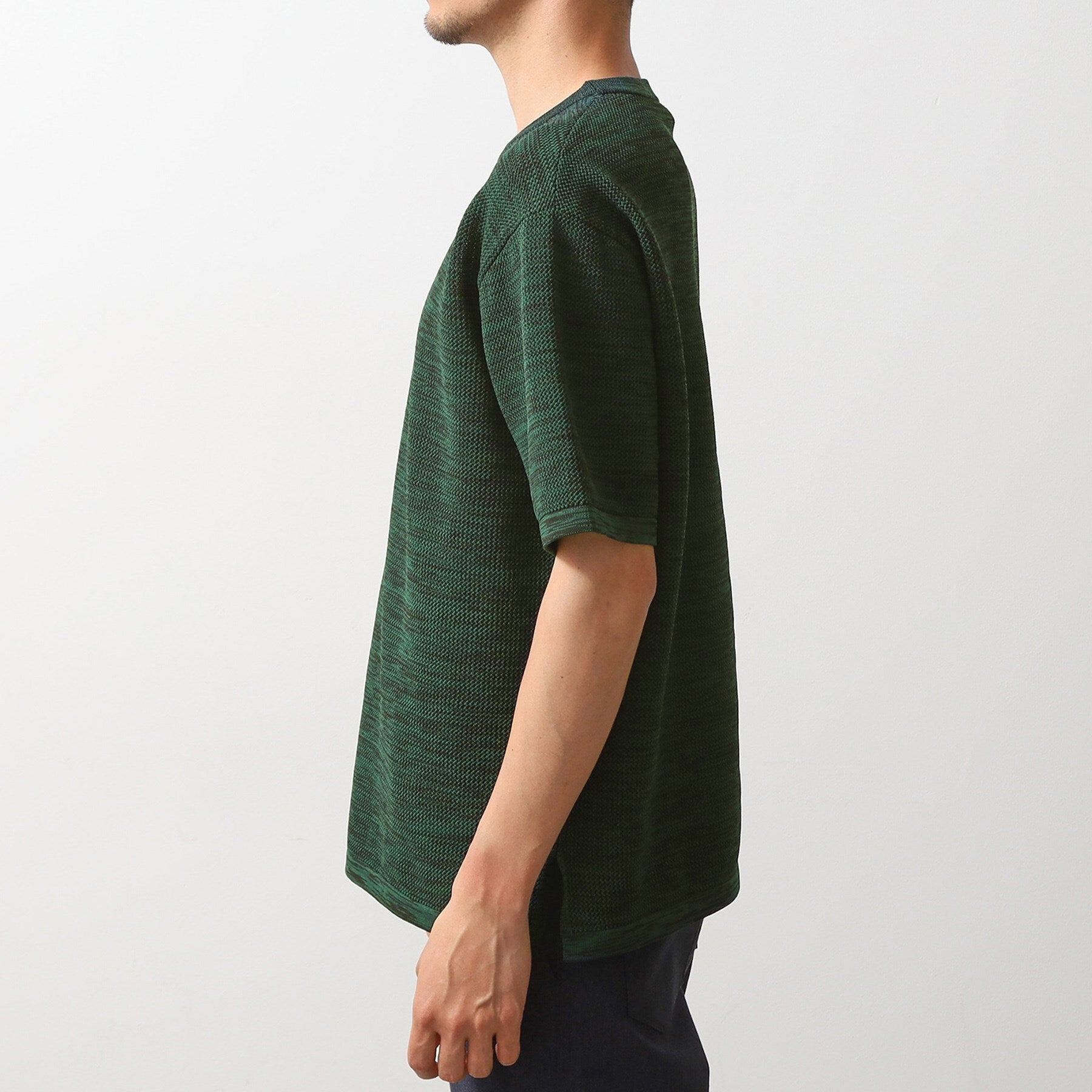 ザ ショップ ティーケー(メンズ) THE SHOP TK(Men) メランジニット半袖Tシャツ （トープ(054)） トープ(054)