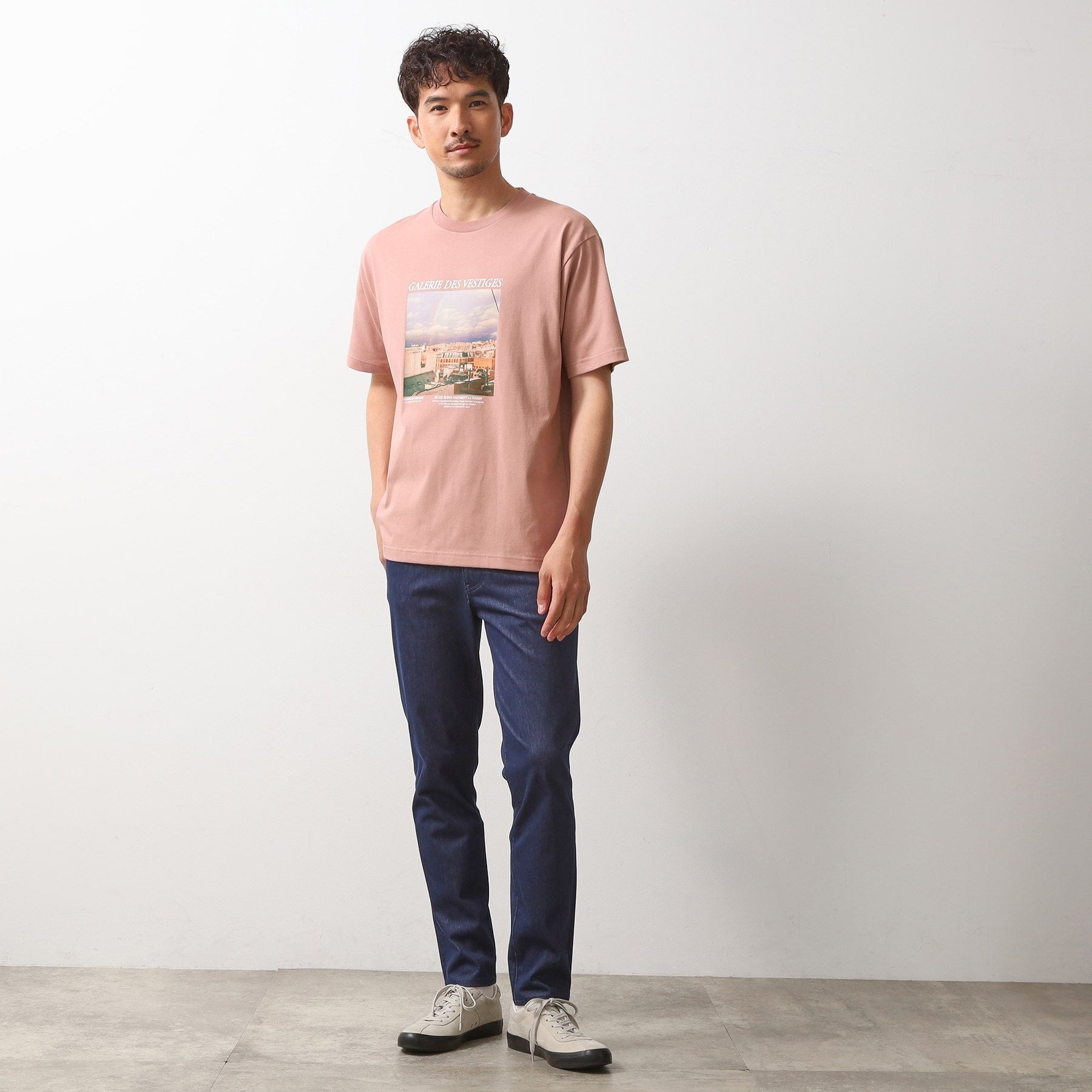 ザ ショップ ティーケー(メンズ) THE SHOP TK(Men) リサイクルフォトグラファープリントTシャツ （ピンク(071)） ピンク(071)