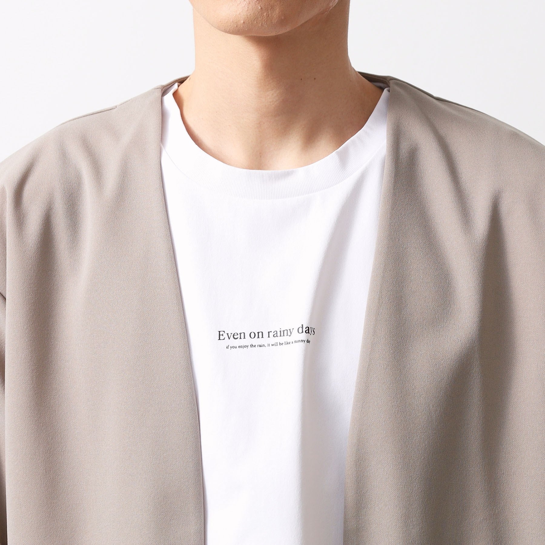 ザ ショップ ティーケー(メンズ) THE SHOP TK(Men) 強撚梨地アンサンブルカーデ （ブルー(091)） ブルー(091)