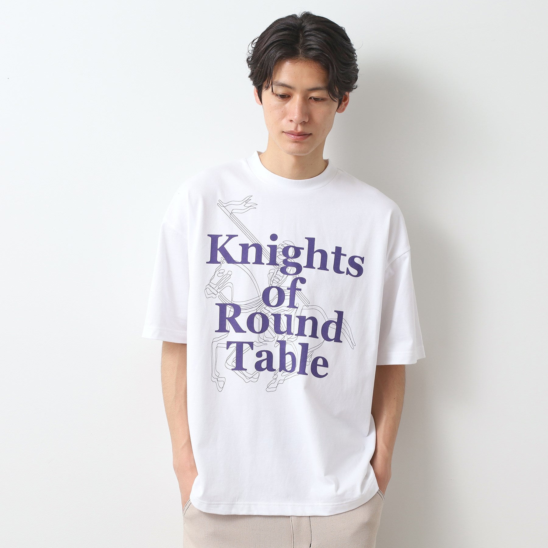 ザ ショップ ティーケー(メンズ) THE SHOP TK(Men) ナイトスエードTEE S／S （オフホワイト(003)） オフホワイト(003)