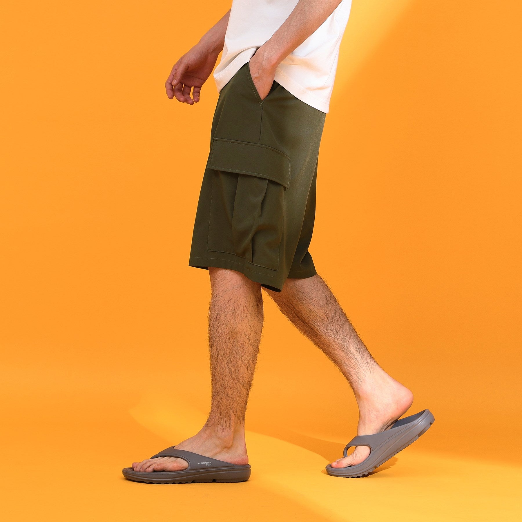 ザ ショップ ティーケー(メンズ) THE SHOP TK(Men) misugiwa水陸両用カーゴショートパンツ 接触冷感／UVカット／吸水速乾 （ブラック(019)） ブラック(019)