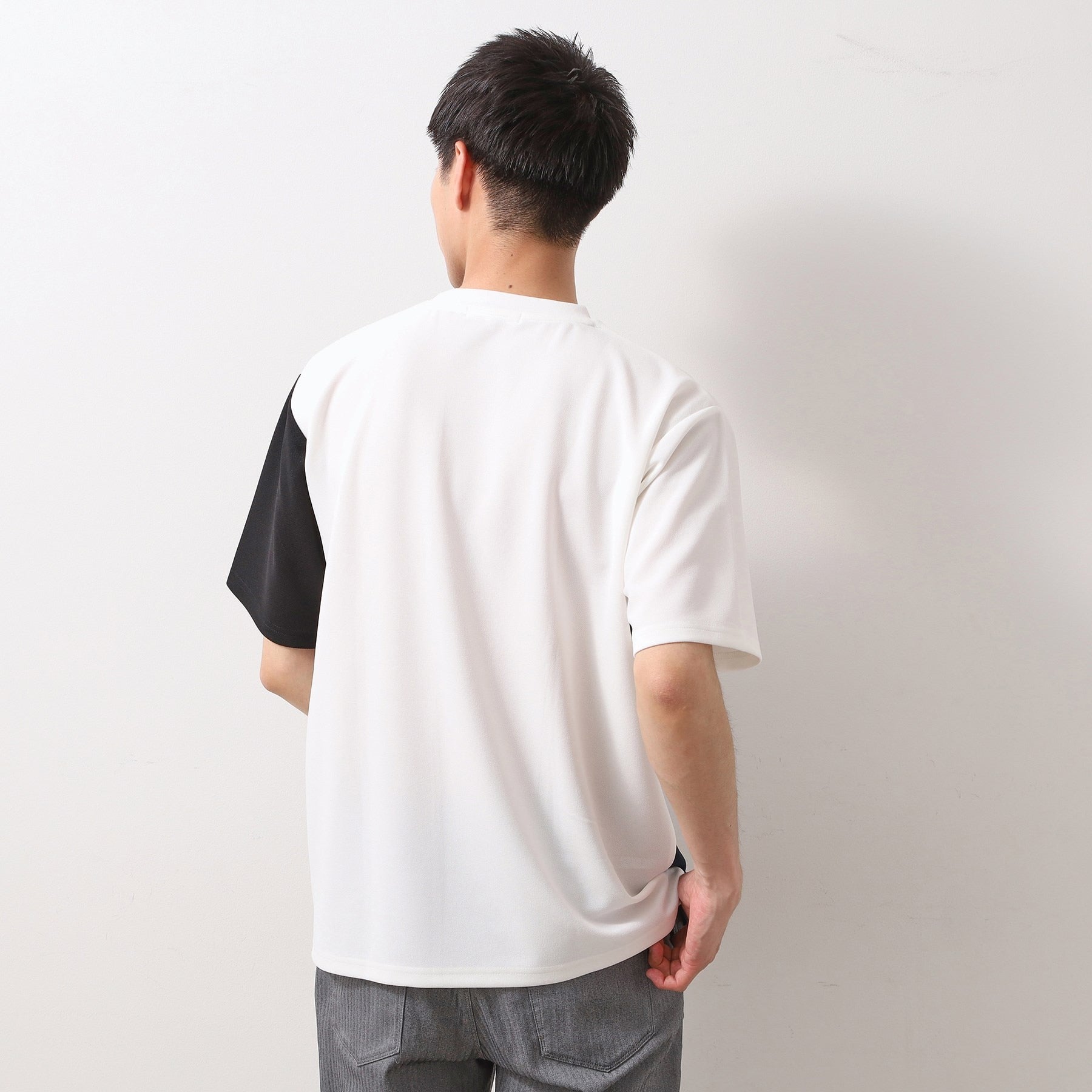 ザ ショップ ティーケー(メンズ) THE SHOP TK(Men) ツイルブロッキング半袖Tシャツ （ブラック(519)） ブラック(519)