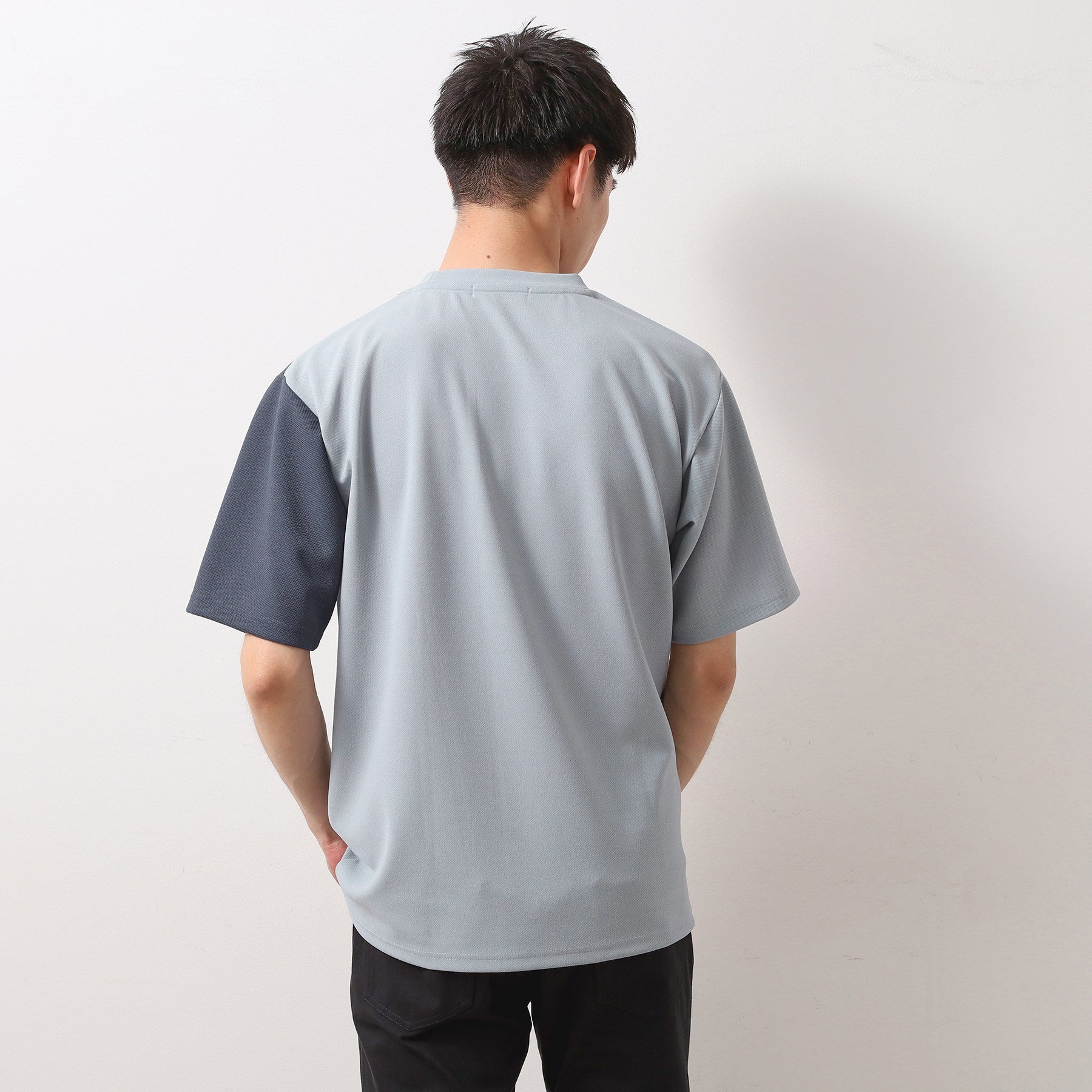 ザ ショップ ティーケー(メンズ) THE SHOP TK(Men) ツイルブロッキング半袖Tシャツ （ブラック(519)） ブラック(519)