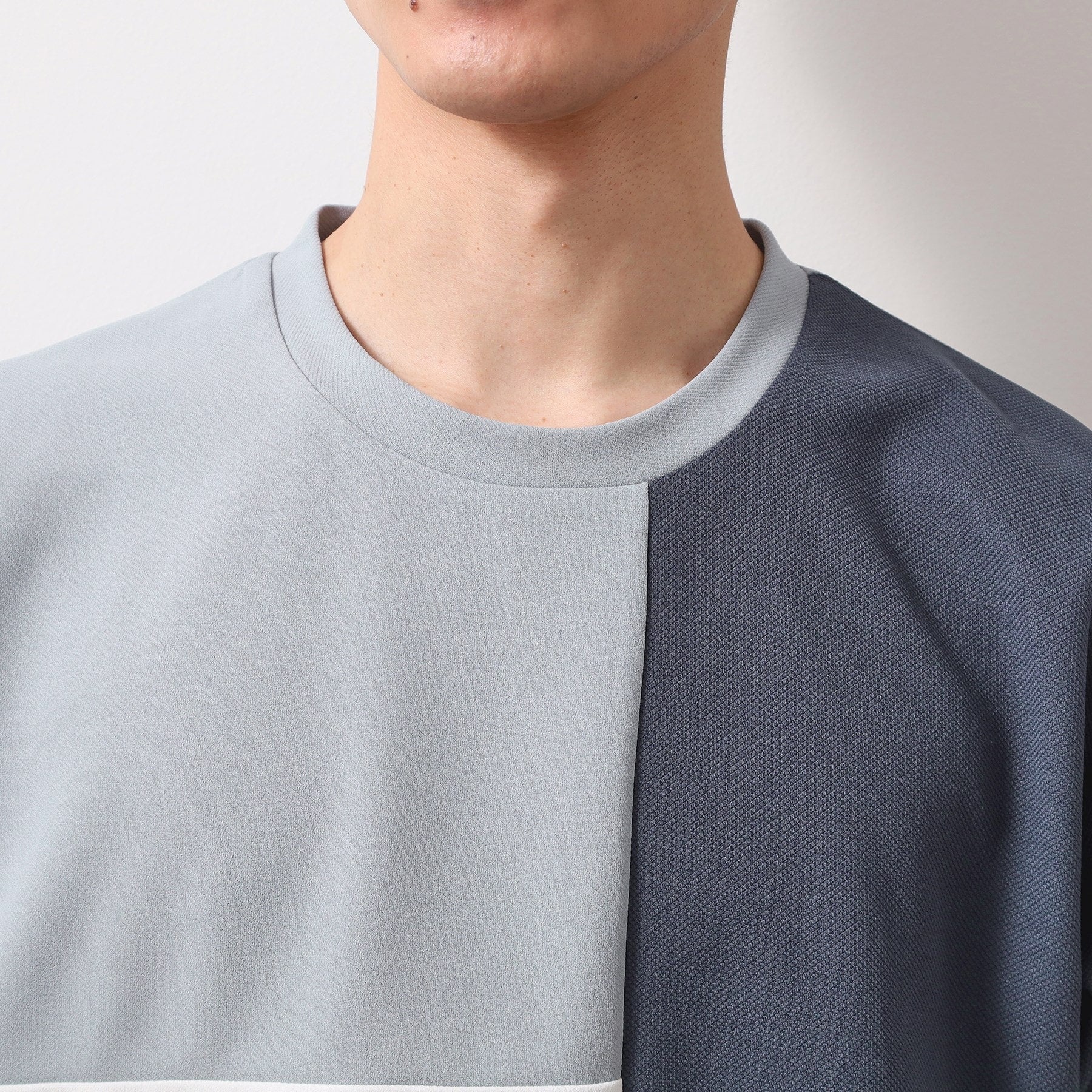 ザ ショップ ティーケー(メンズ) THE SHOP TK(Men) ツイルブロッキング半袖Tシャツ （ブラック(519)） ブラック(519)