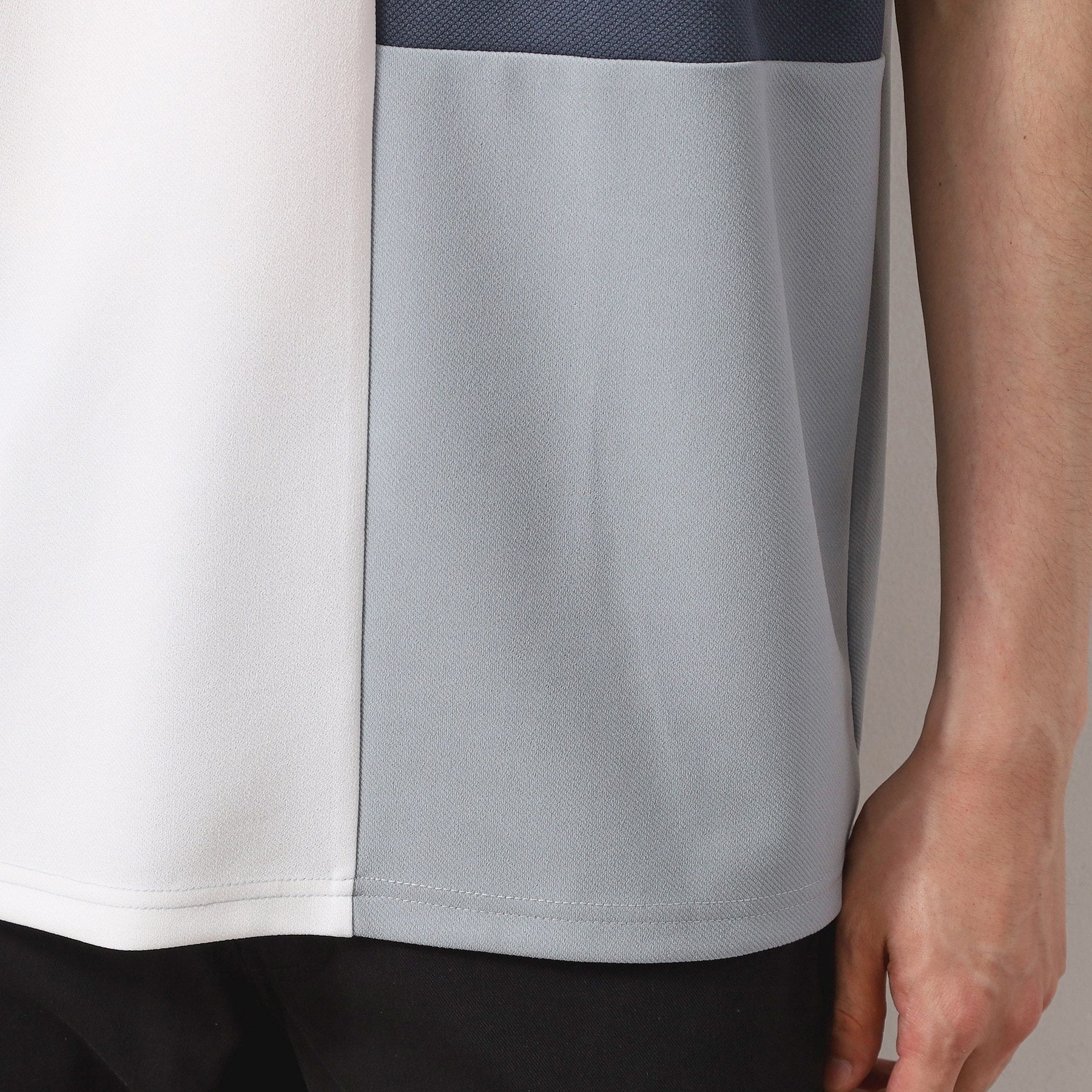ザ ショップ ティーケー(メンズ) THE SHOP TK(Men) ツイルブロッキング半袖Tシャツ （ブラック(519)） ブラック(519)