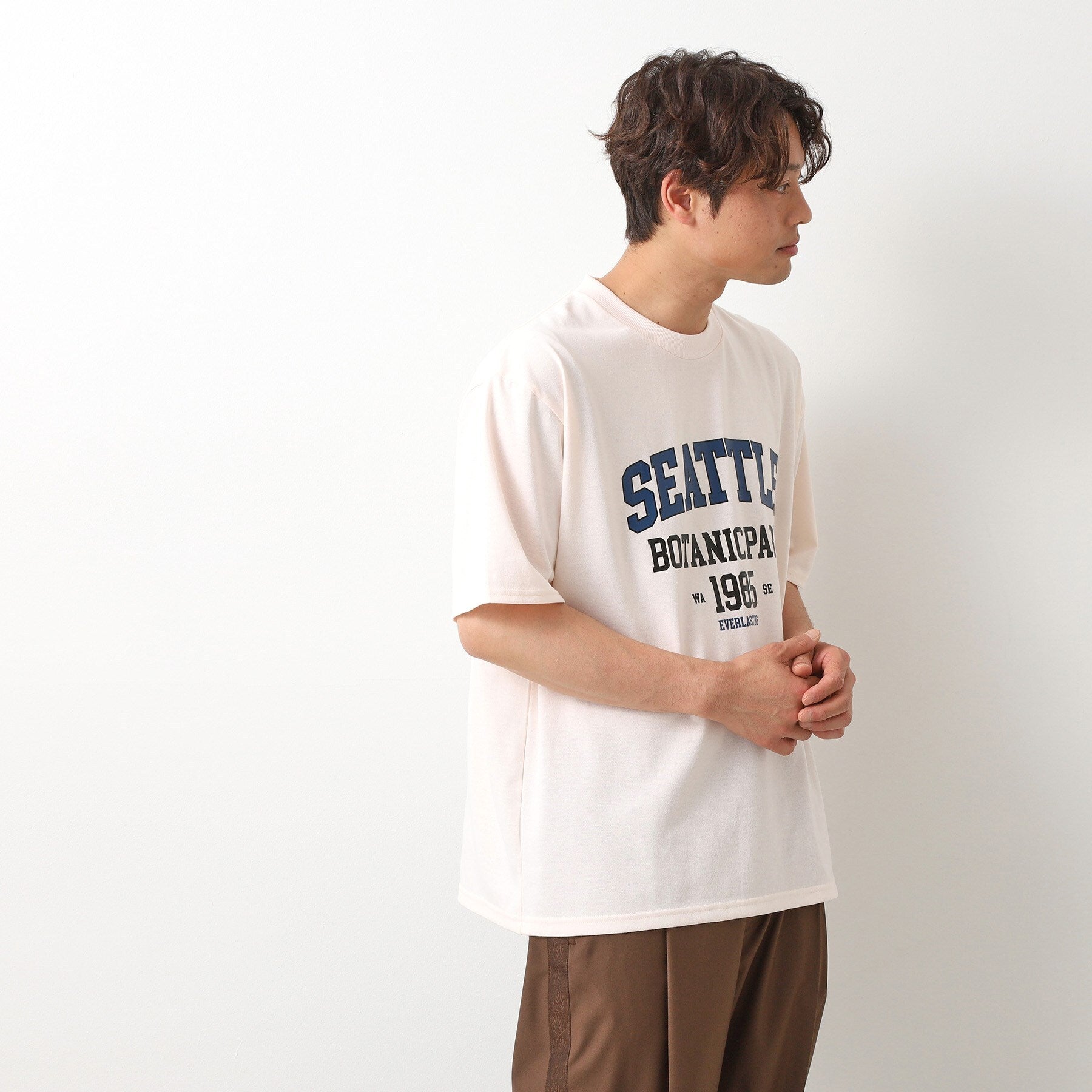 ザ ショップ ティーケー(メンズ) THE SHOP TK(Men) カレッジTシャツ （グレージュ(050)） グレージュ(050)